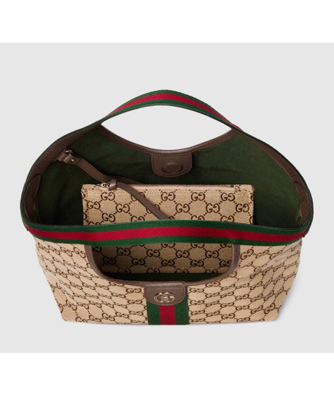 GUCCI Коричневая сумка с короткими ручками, фото 5