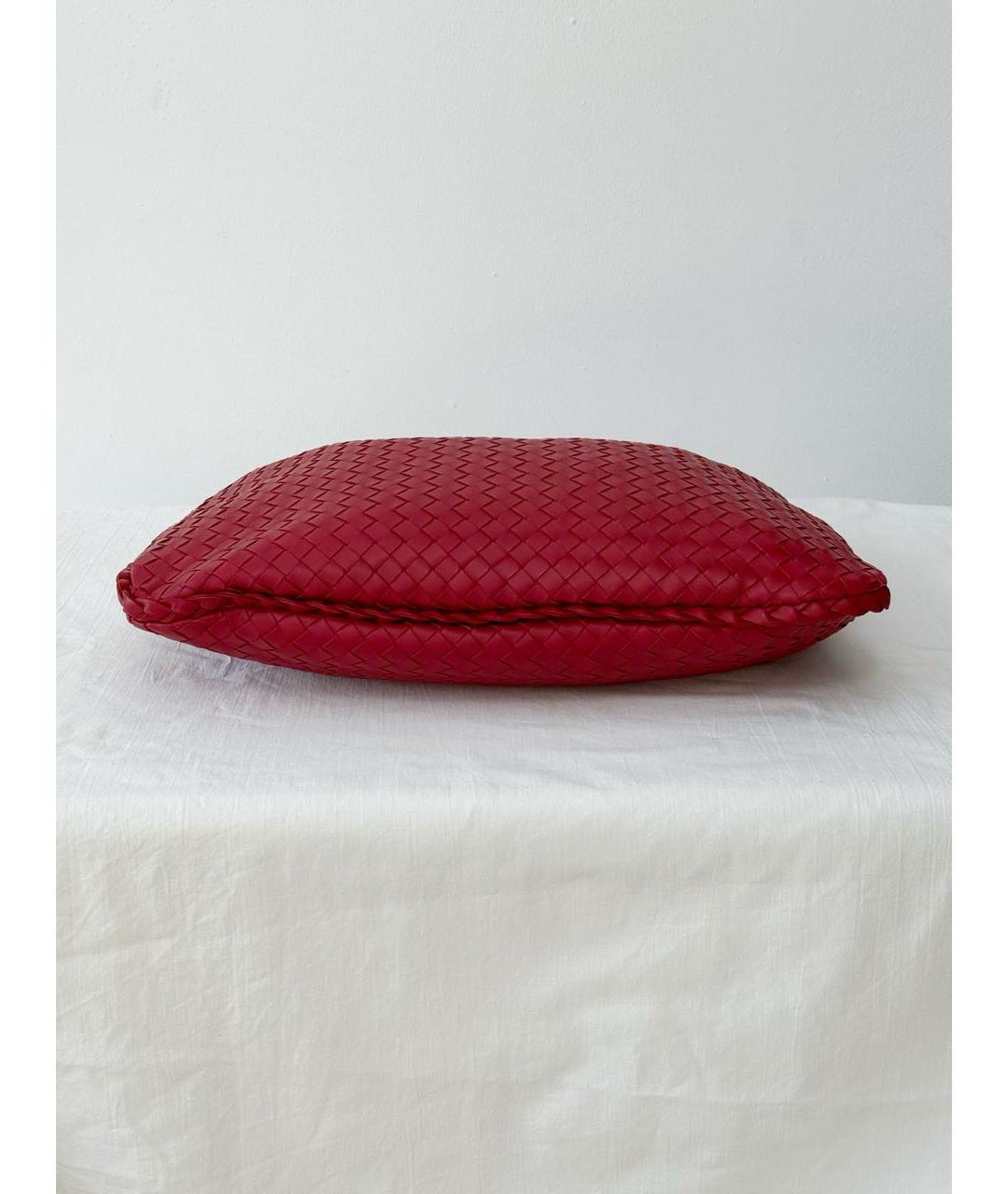 BOTTEGA VENETA Красная кожаная сумка через плечо, фото 2