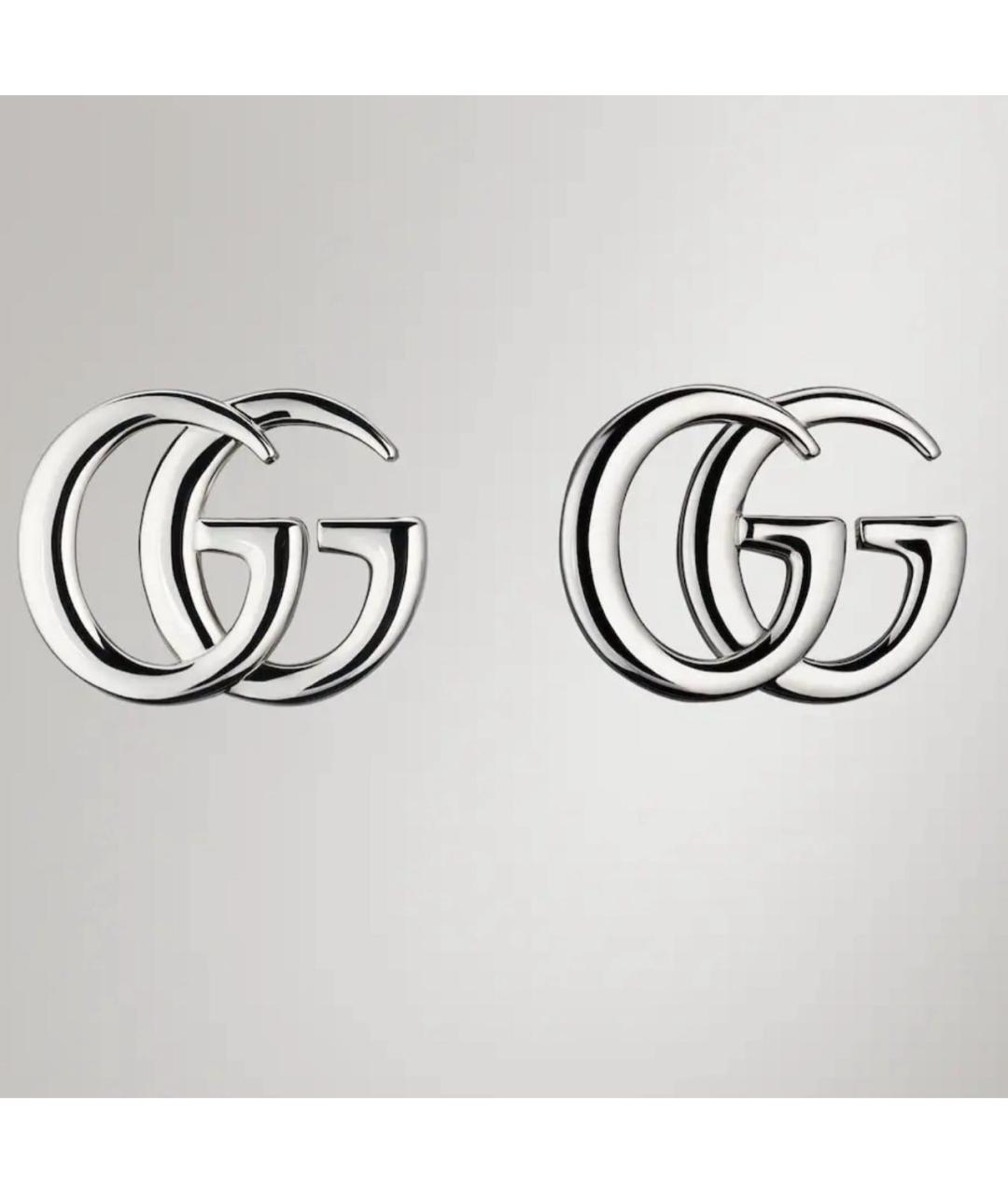 GUCCI Серебряные металлические серьги, фото 5