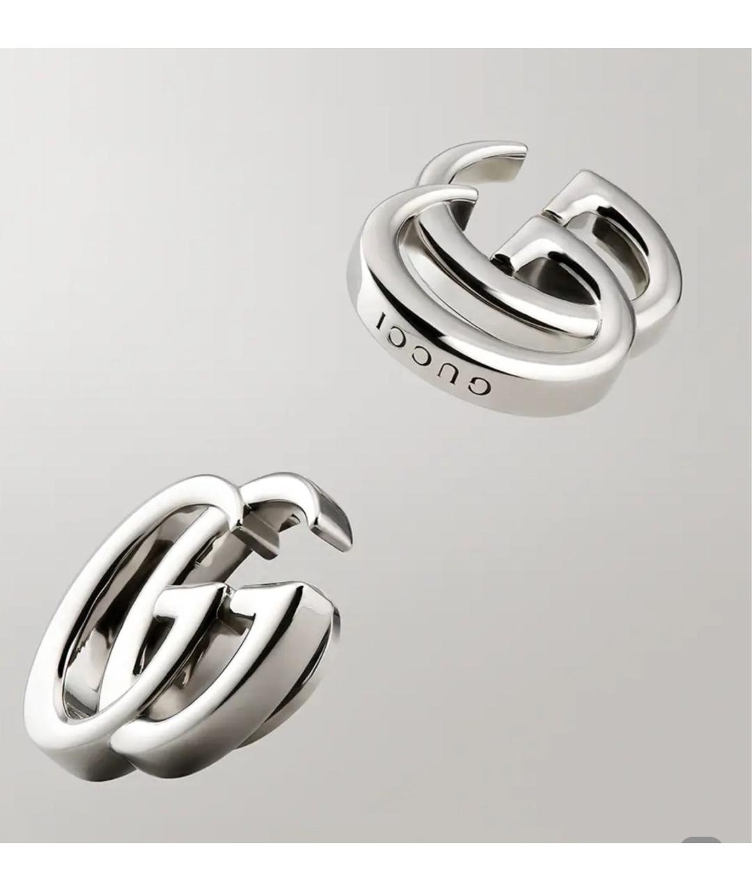GUCCI Серебряные металлические серьги, фото 2