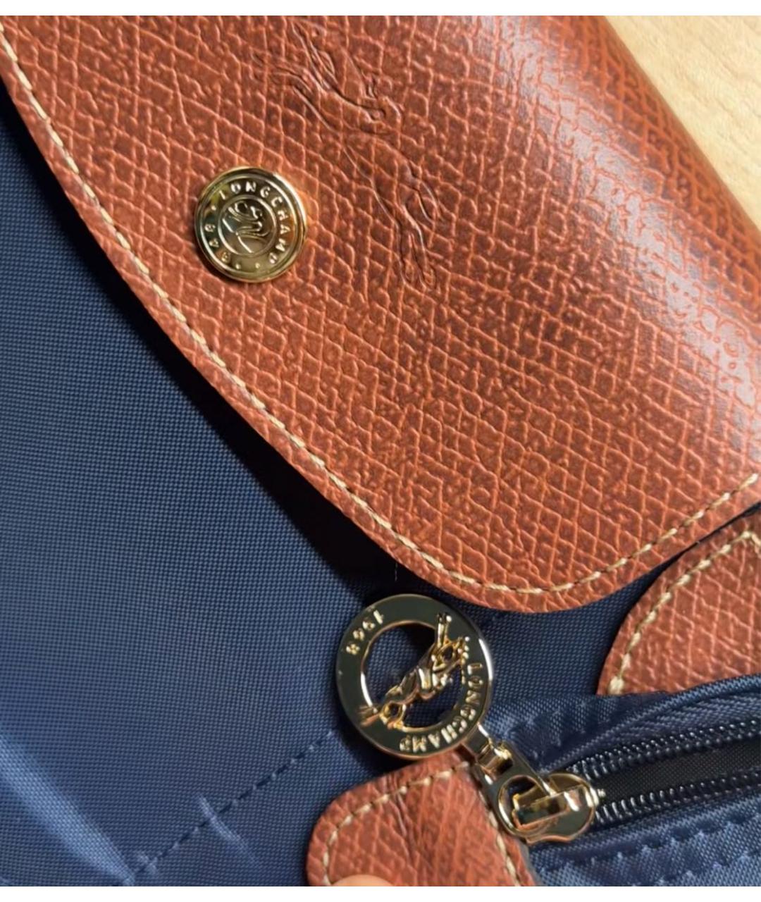 LONGCHAMP Темно-синяя сумка тоут, фото 7