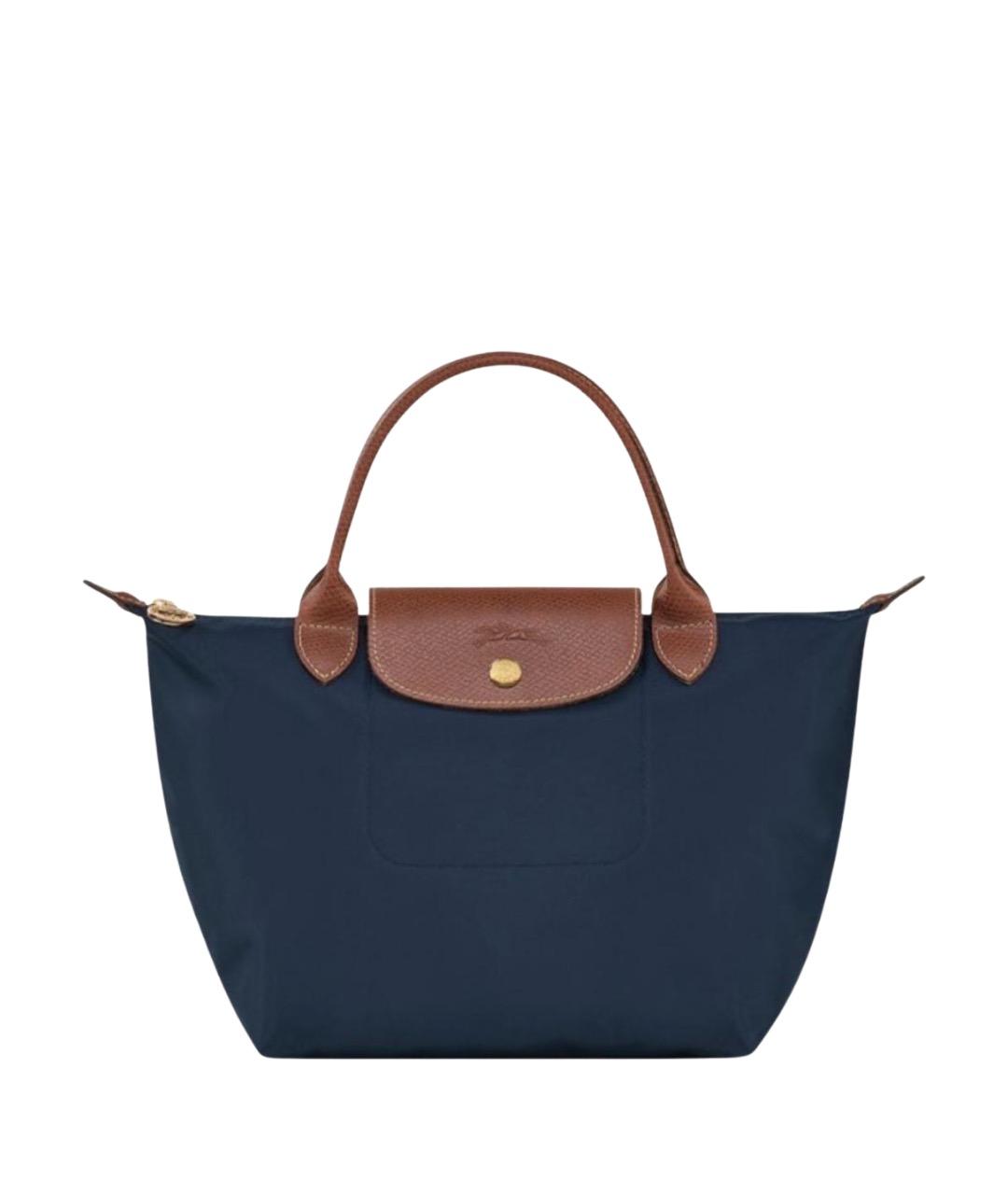 LONGCHAMP Темно-синяя сумка тоут, фото 1