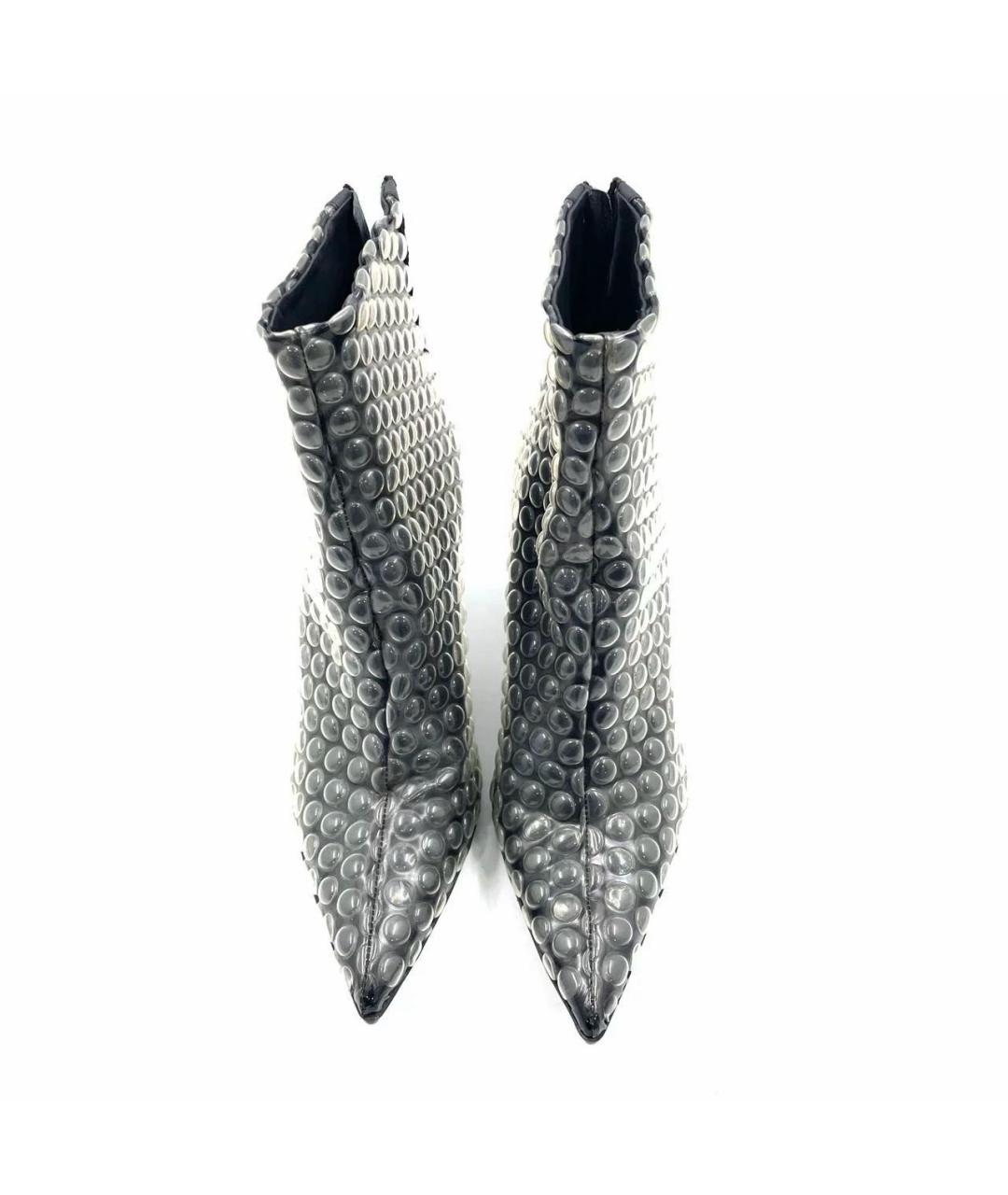 MM6 MAISON MARGIELA Черные кожаные ботильоны, фото 5