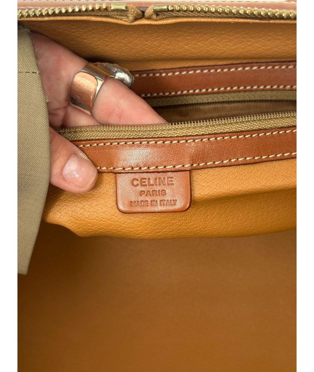 CELINE Коричневая дорожная/спортивная сумка, фото 7