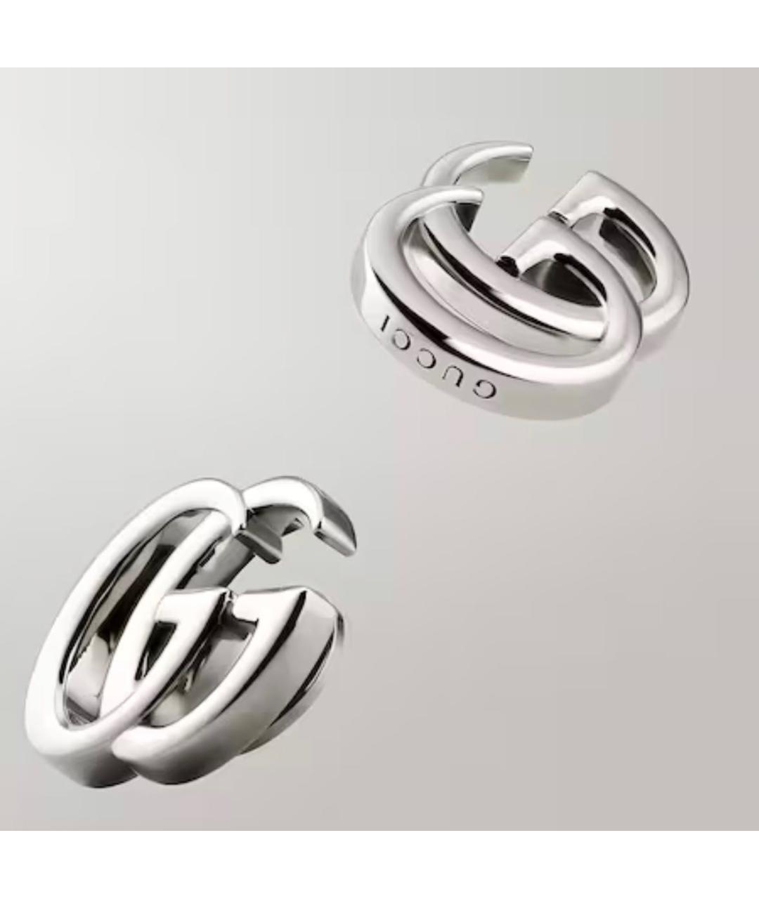 GUCCI Серебряные металлические серьги, фото 2