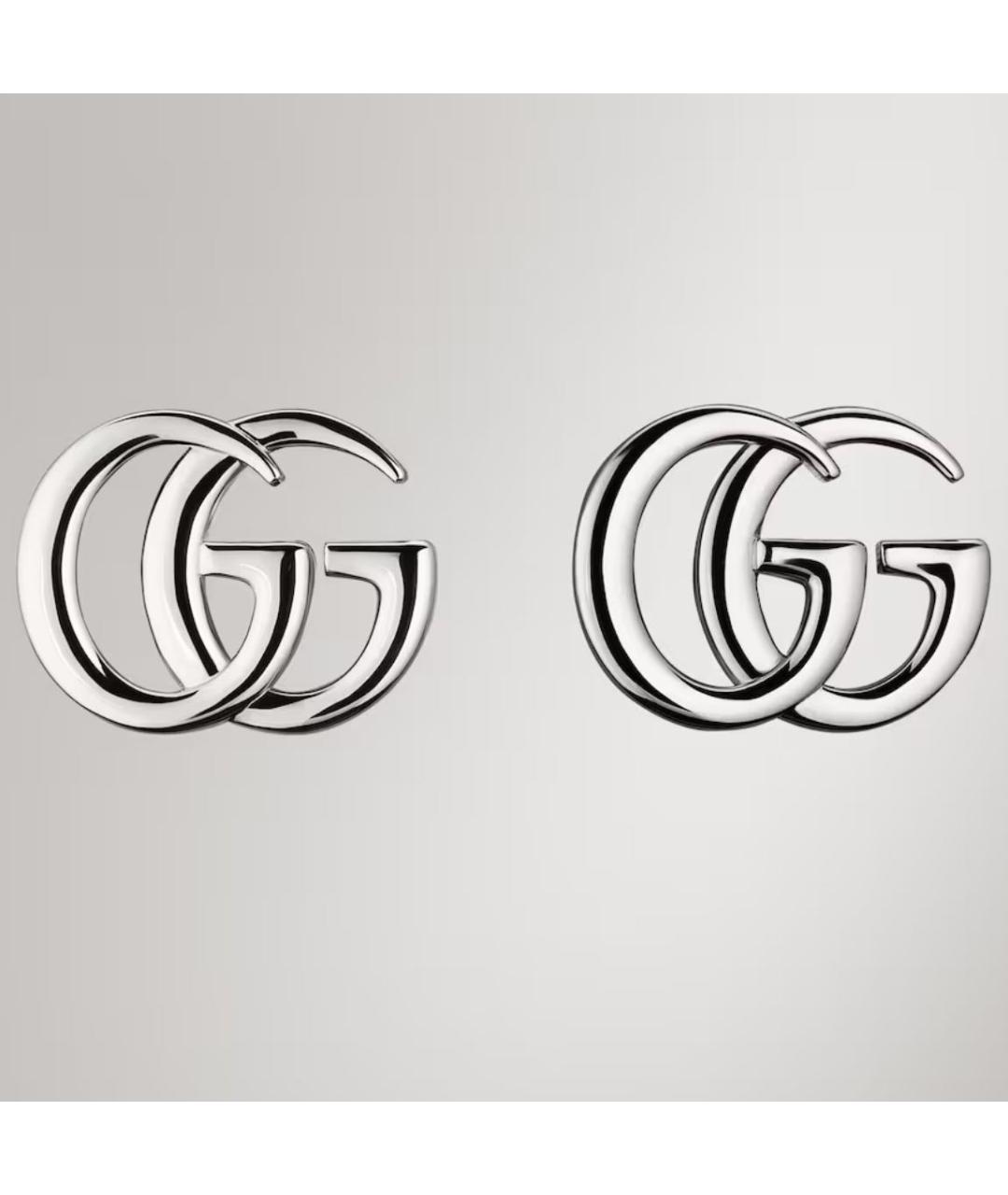 GUCCI Серебряные металлические серьги, фото 5