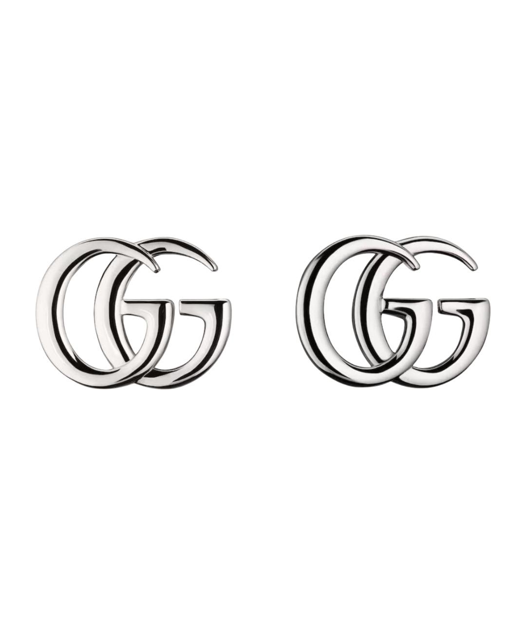 GUCCI Серебряные металлические серьги, фото 1