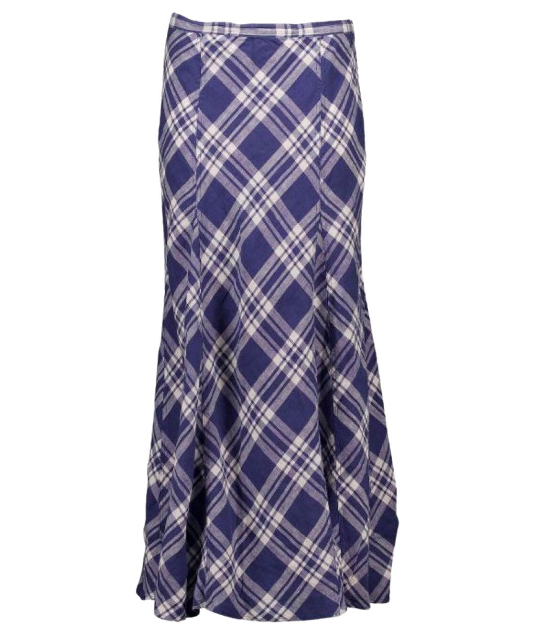 POLO RALPH LAUREN Синяя льняная юбка макси, фото 1