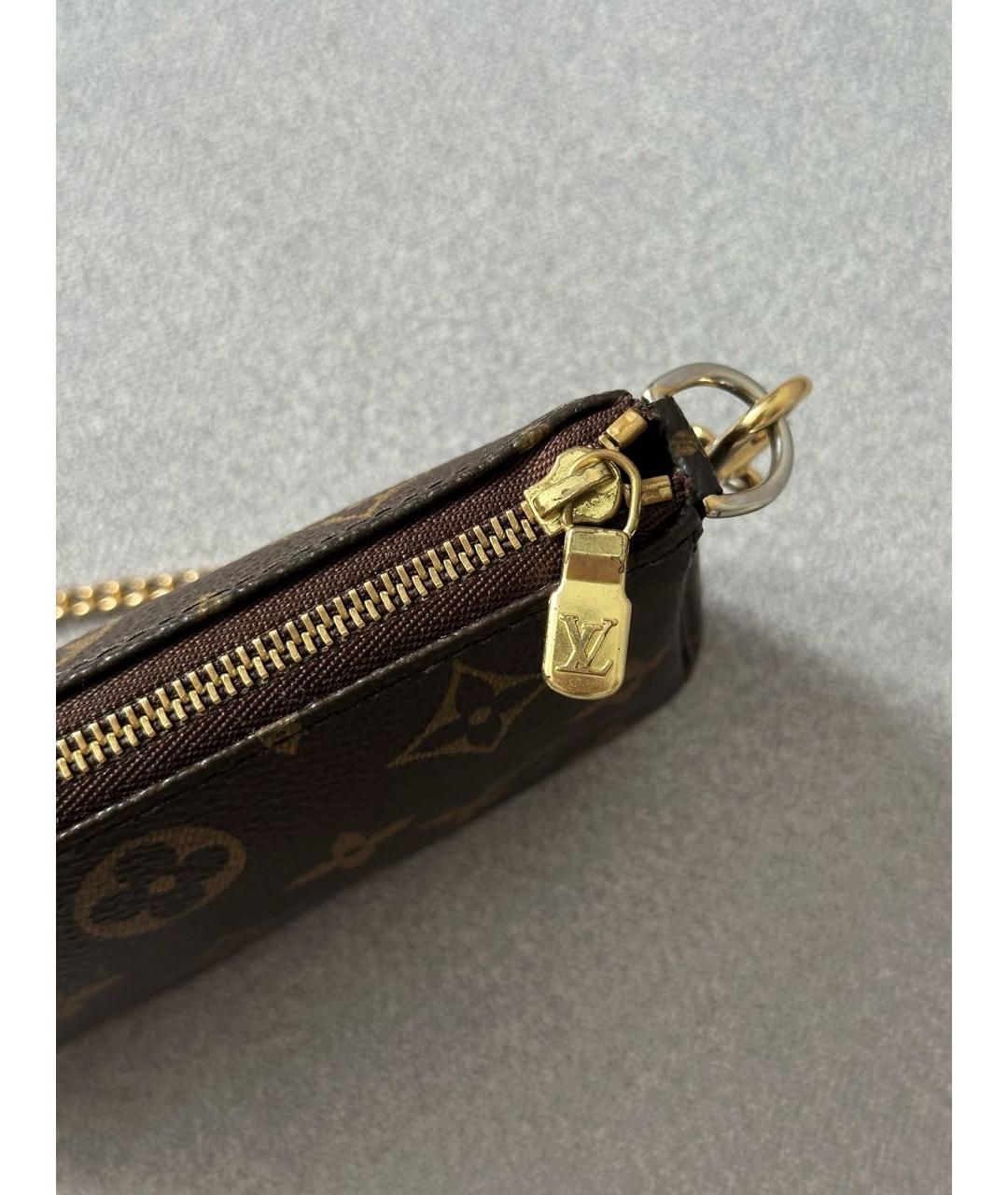 LOUIS VUITTON Коричневая сумка с короткими ручками, фото 6