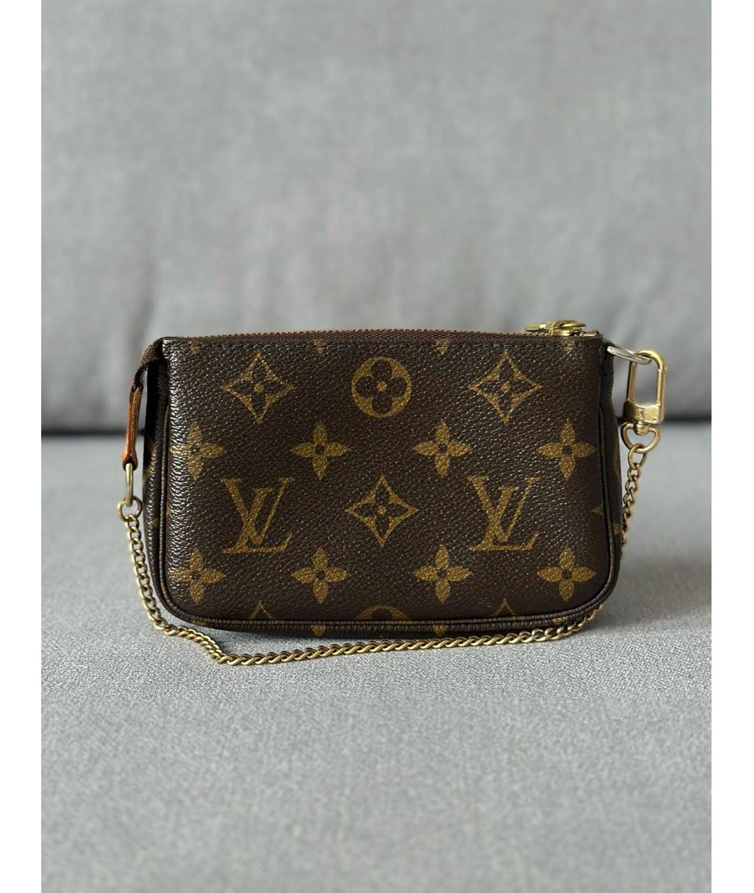 LOUIS VUITTON Коричневая сумка с короткими ручками, фото 4