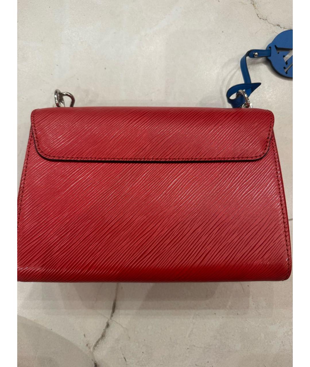 LOUIS VUITTON Красная кожаная сумка с короткими ручками, фото 3