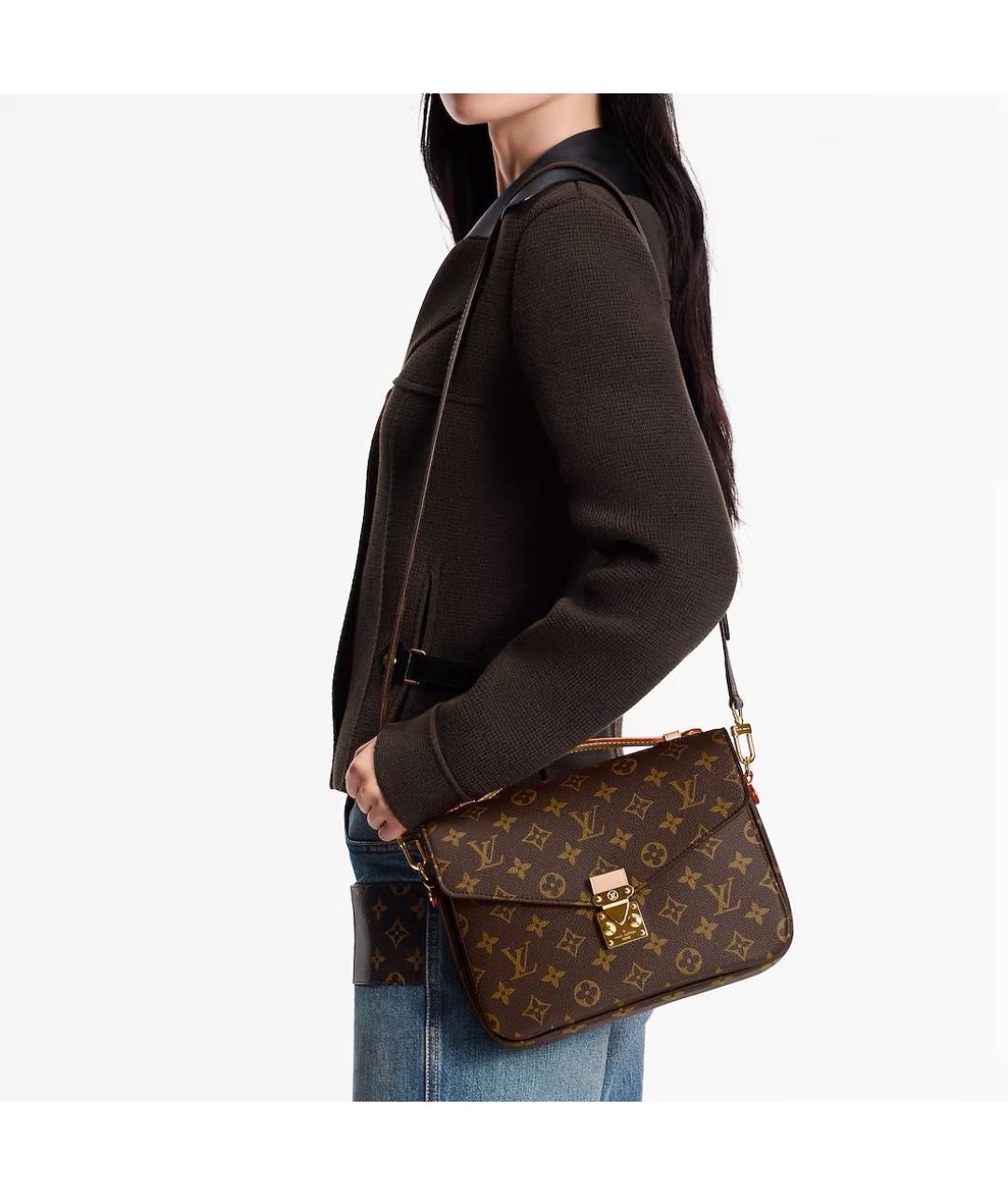 LOUIS VUITTON Коричневая сумка через плечо, фото 7