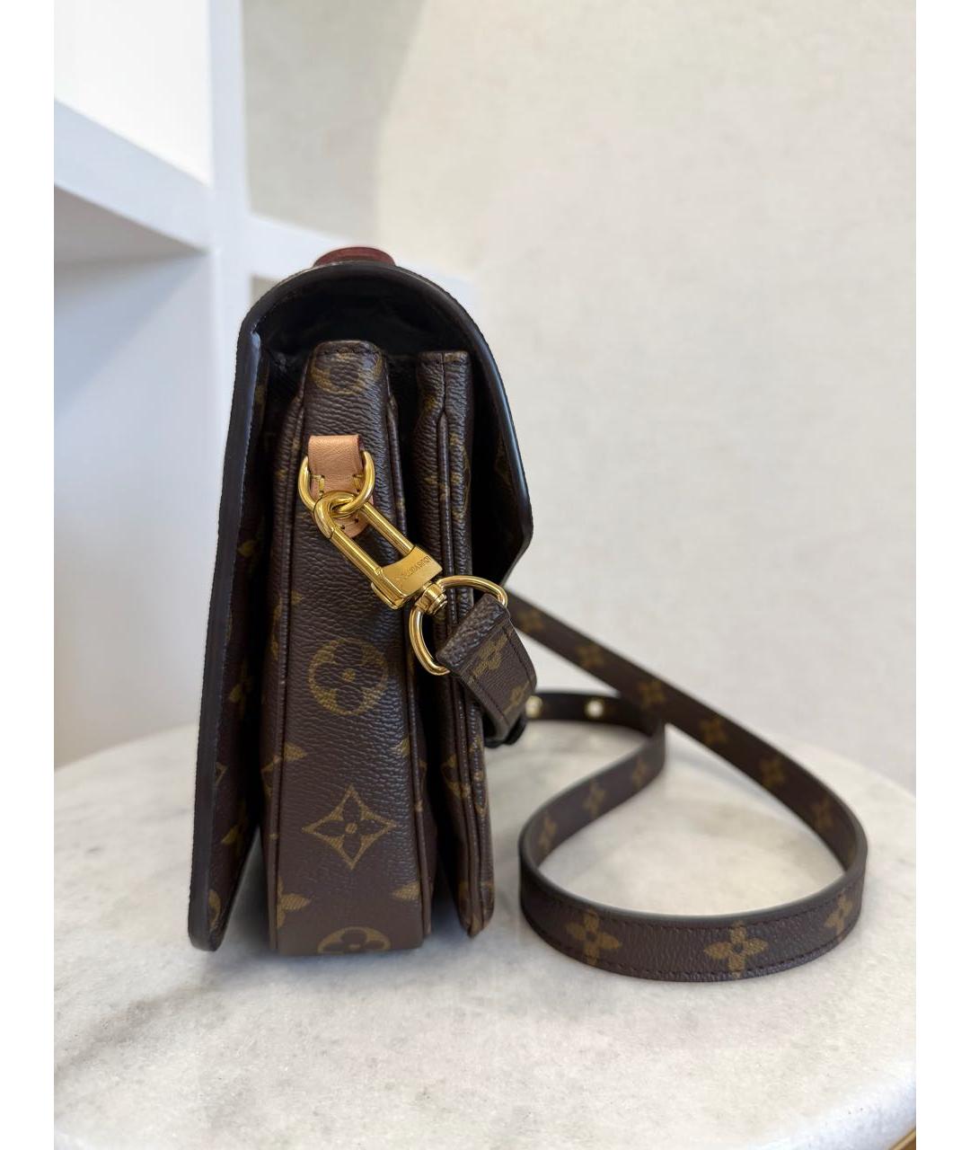 LOUIS VUITTON Коричневая сумка через плечо, фото 4