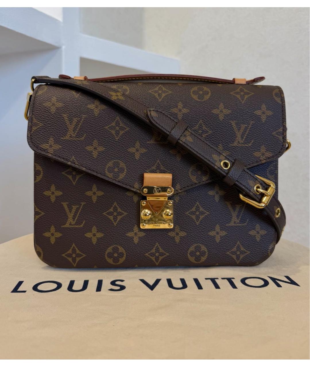LOUIS VUITTON Коричневая сумка через плечо, фото 2