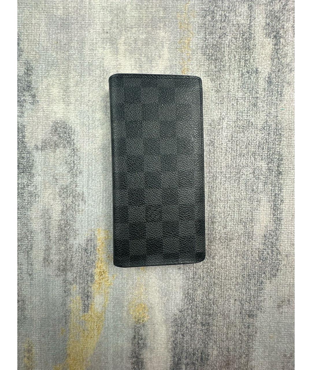 LOUIS VUITTON Антрацитовый кошелек, фото 4
