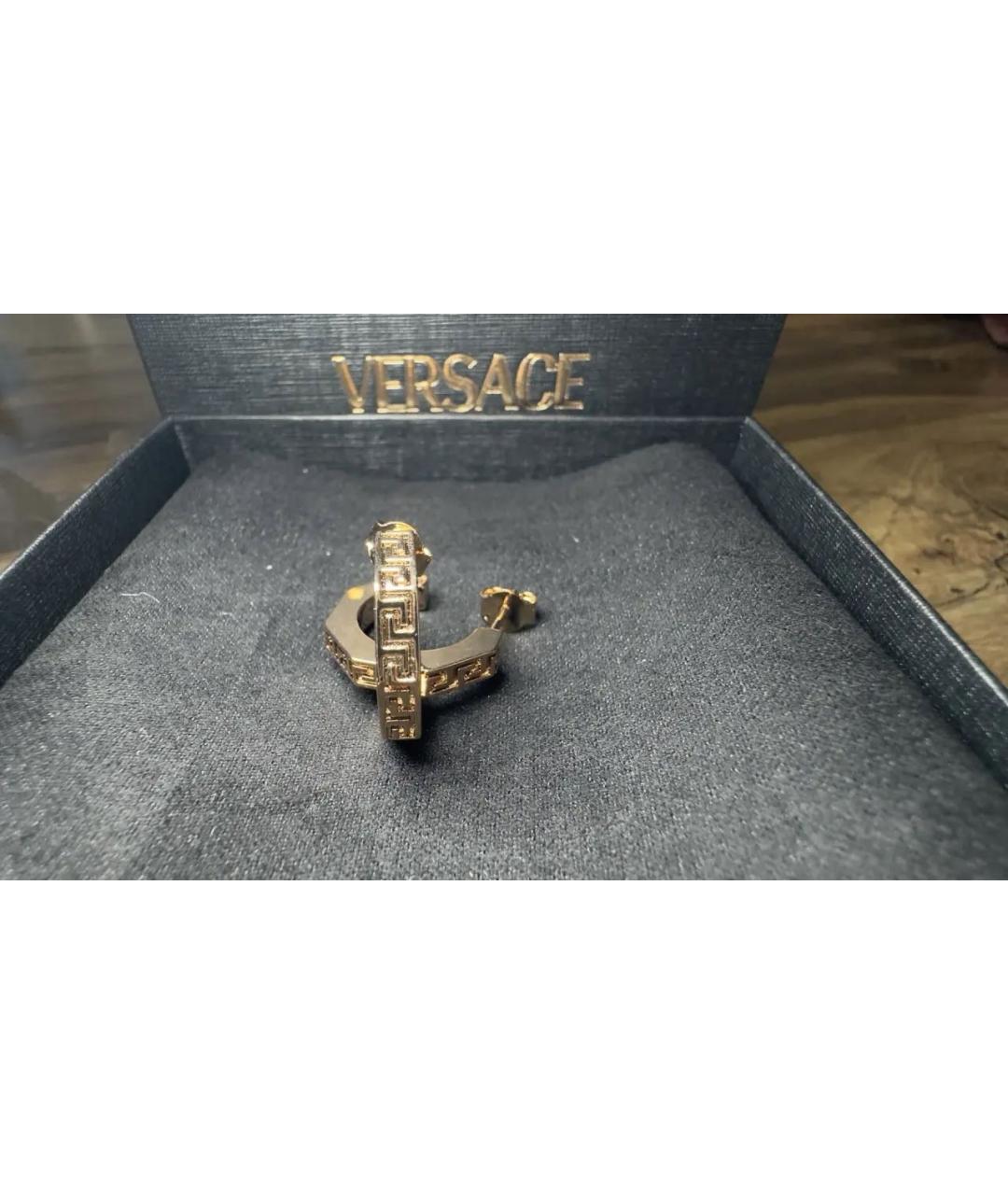 VERSACE Золотые серьги, фото 3