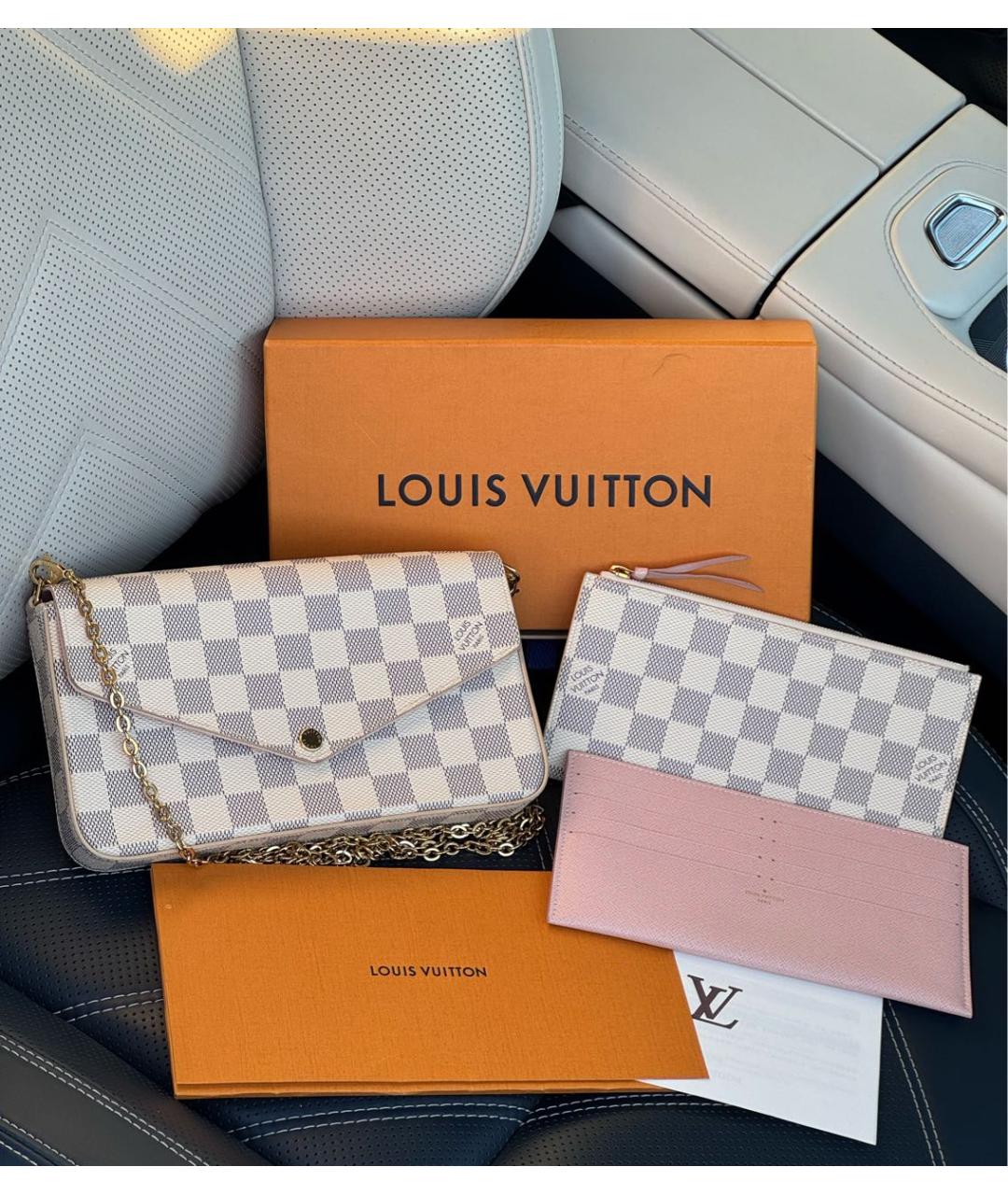LOUIS VUITTON Бежевая сумка через плечо, фото 5