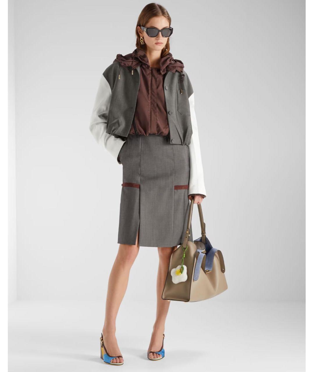 FENDI Бежевая кожаная сумка через плечо, фото 7