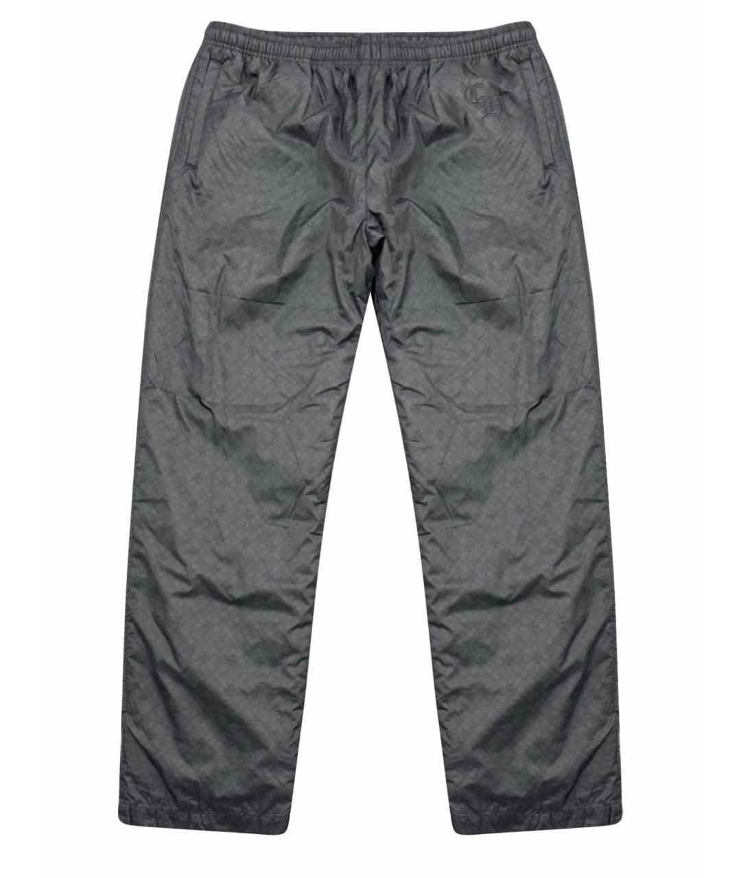 CHROME HEARTS Черные полиэстеровые повседневные брюки, фото 1