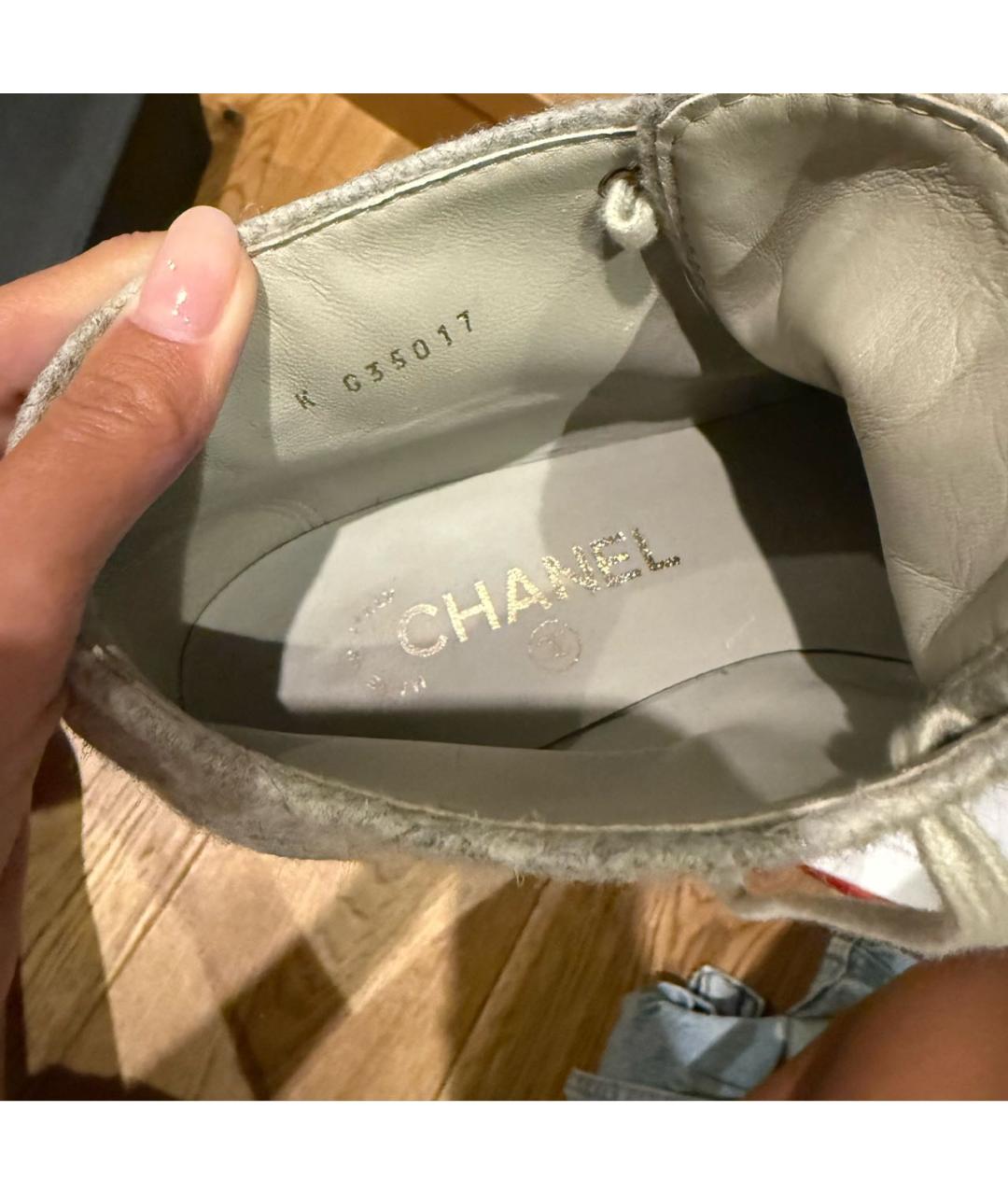 CHANEL Серые ботинки, фото 7