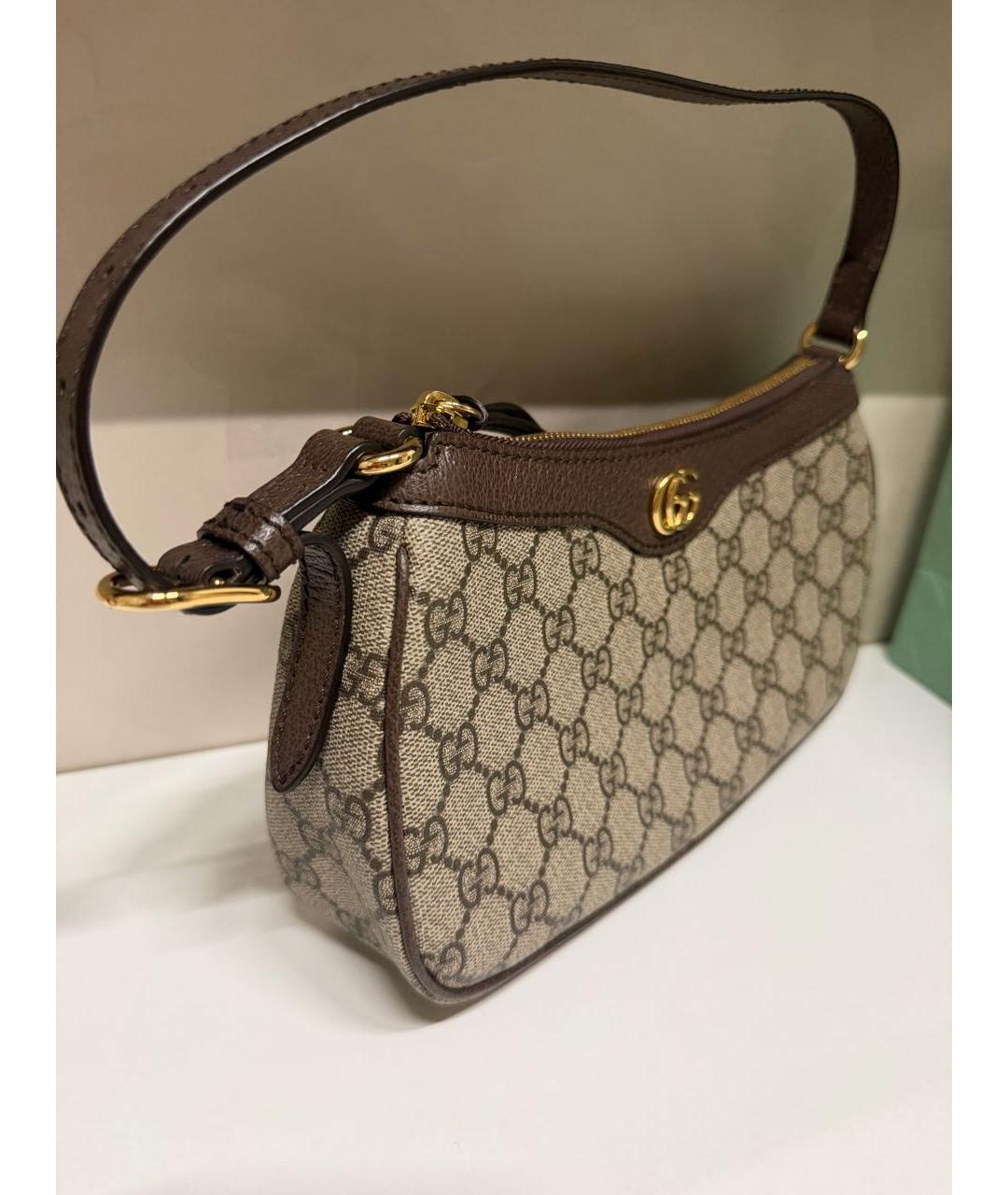 GUCCI Коричневая сумка с короткими ручками, фото 2