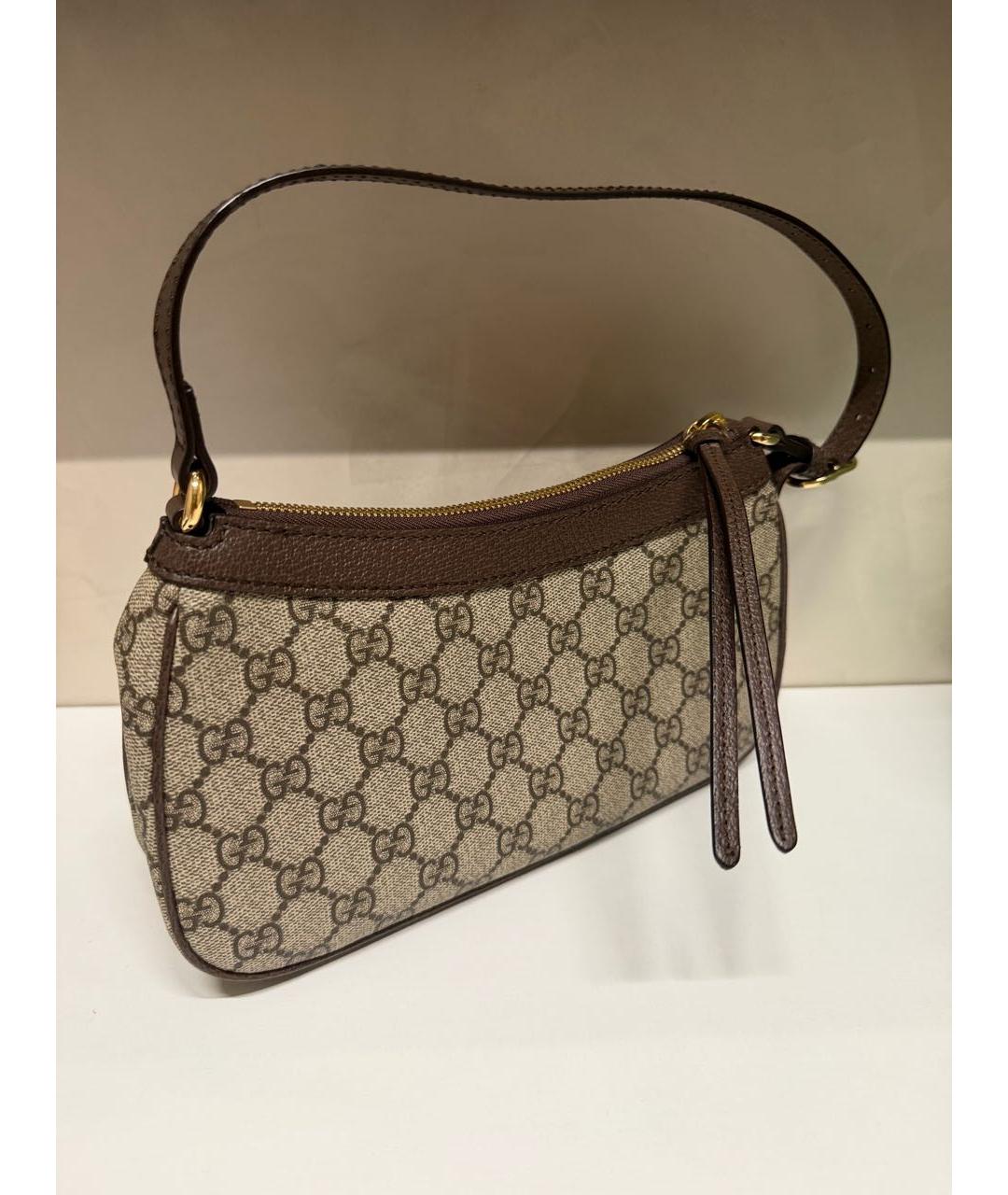 GUCCI Коричневая сумка с короткими ручками, фото 3