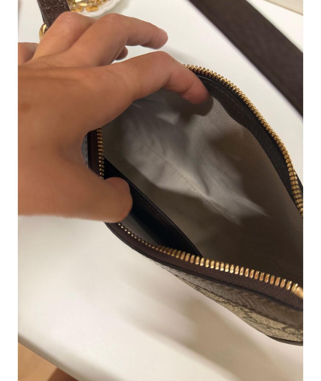 GUCCI Коричневая сумка с короткими ручками, фото 4