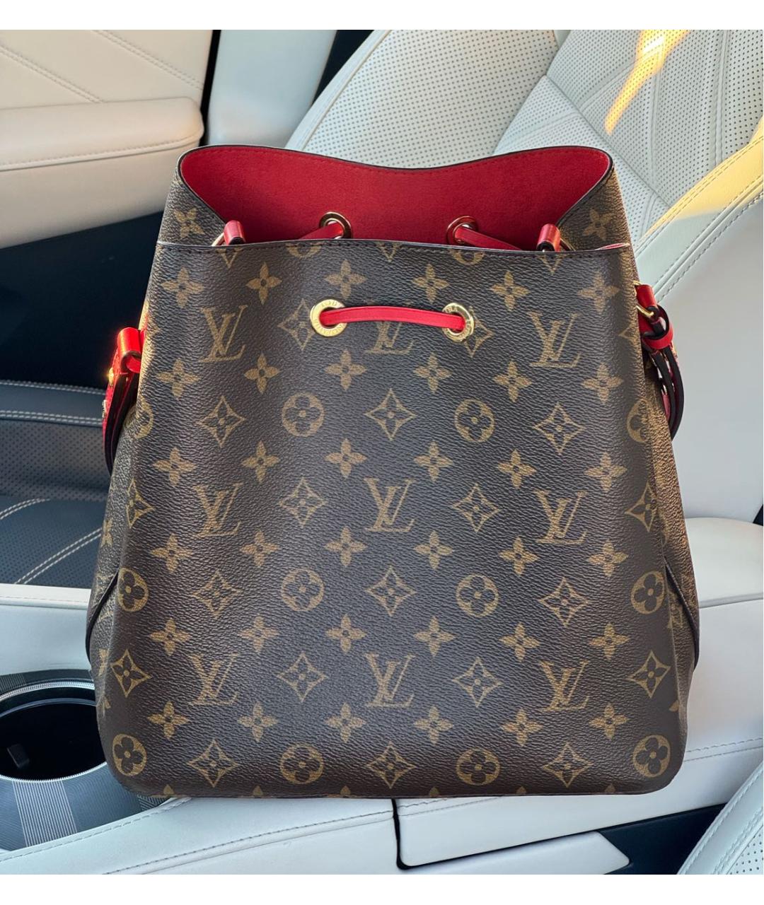 LOUIS VUITTON Коричневая сумка тоут, фото 3