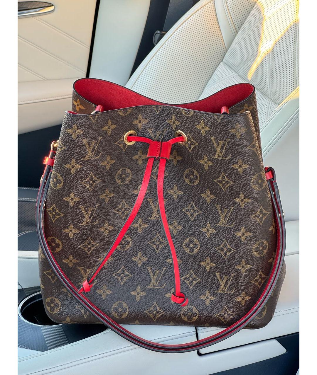 LOUIS VUITTON Коричневая сумка тоут, фото 9