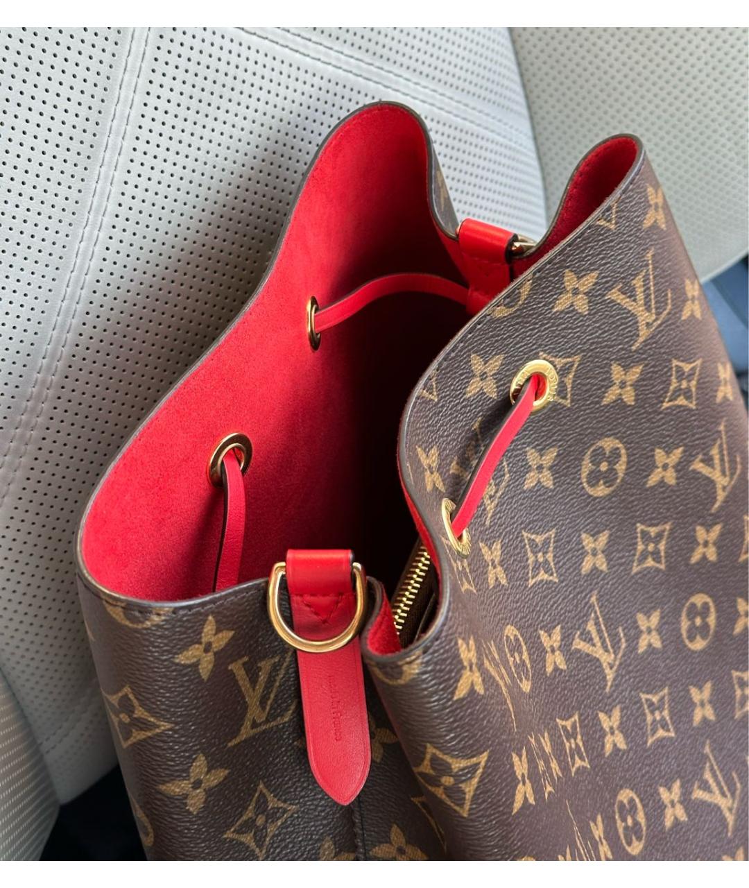 LOUIS VUITTON Коричневая сумка тоут, фото 7