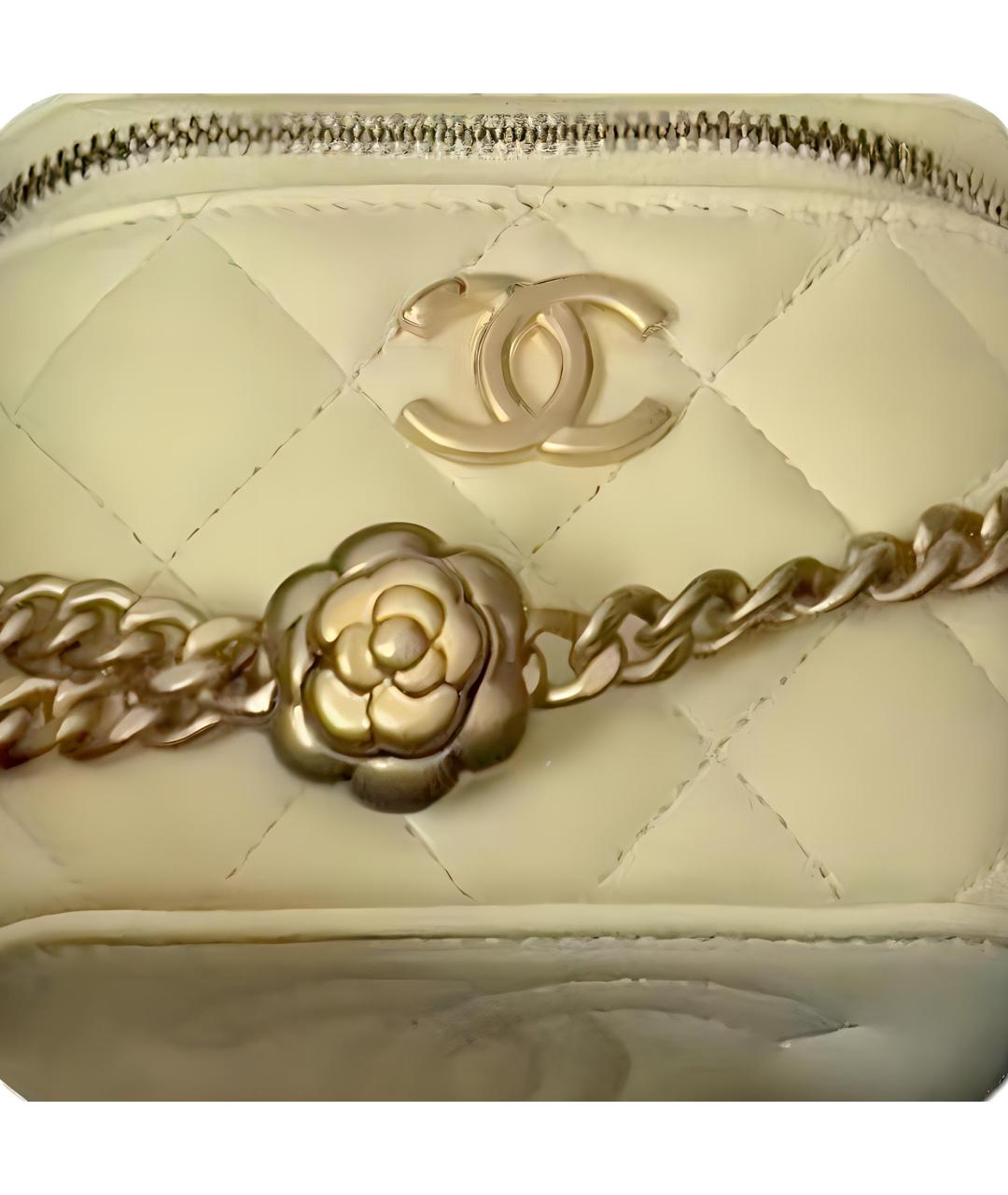 CHANEL Желтая кожаная сумка через плечо, фото 2
