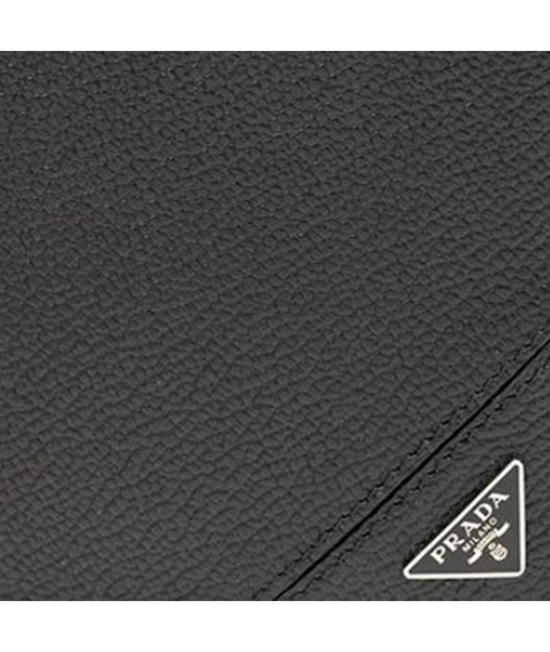 PRADA Черный кожаный кошелек, фото 5