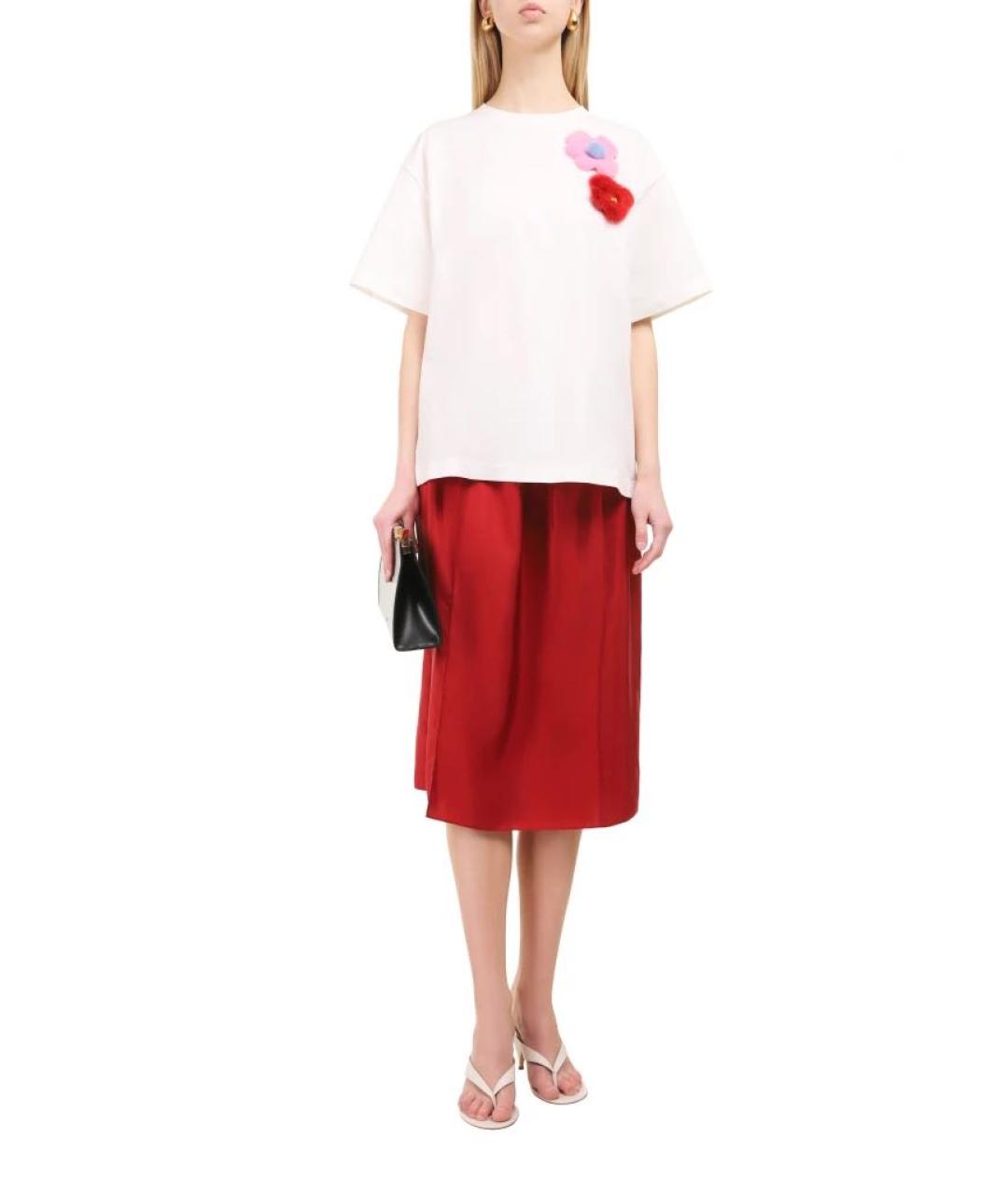 FENDI Белая хлопковая футболка, фото 8