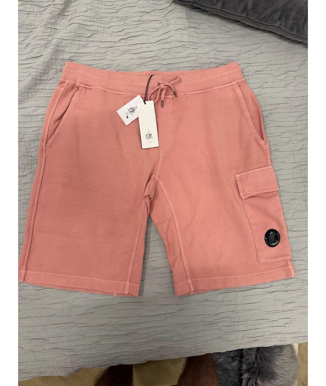 CP COMPANY Коралловые хлопковые шорты, фото 4