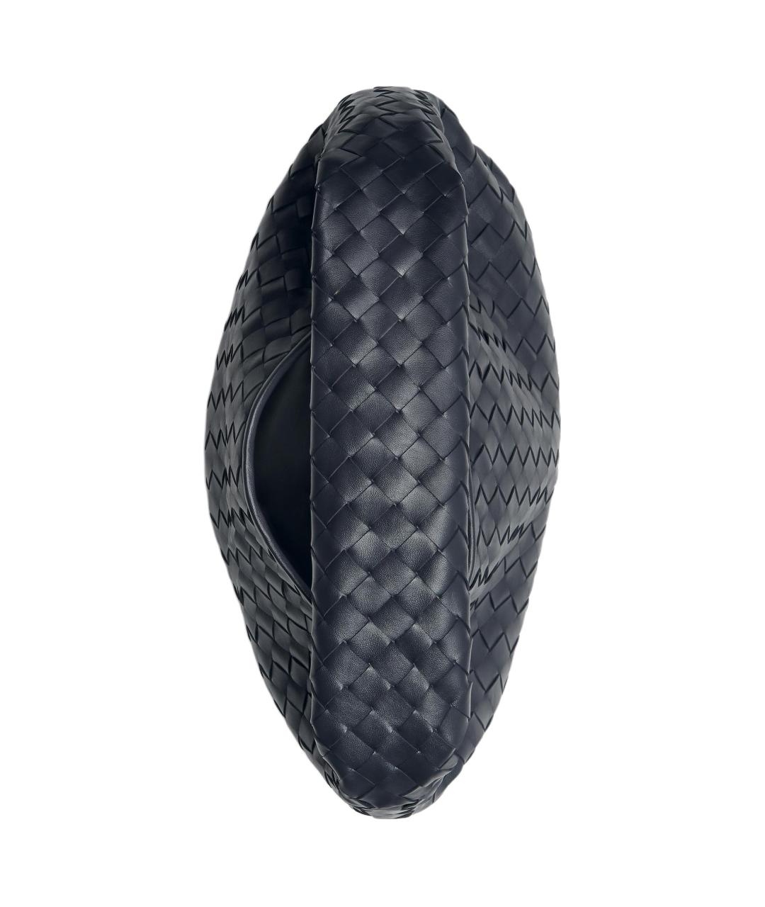 BOTTEGA VENETA Черная кожаная сумка через плечо, фото 4