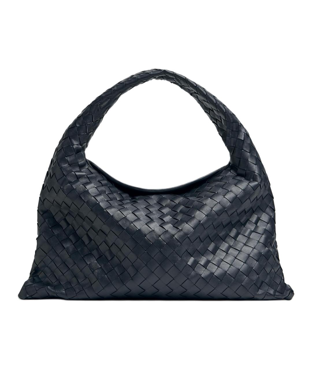 BOTTEGA VENETA Черная кожаная сумка через плечо, фото 1