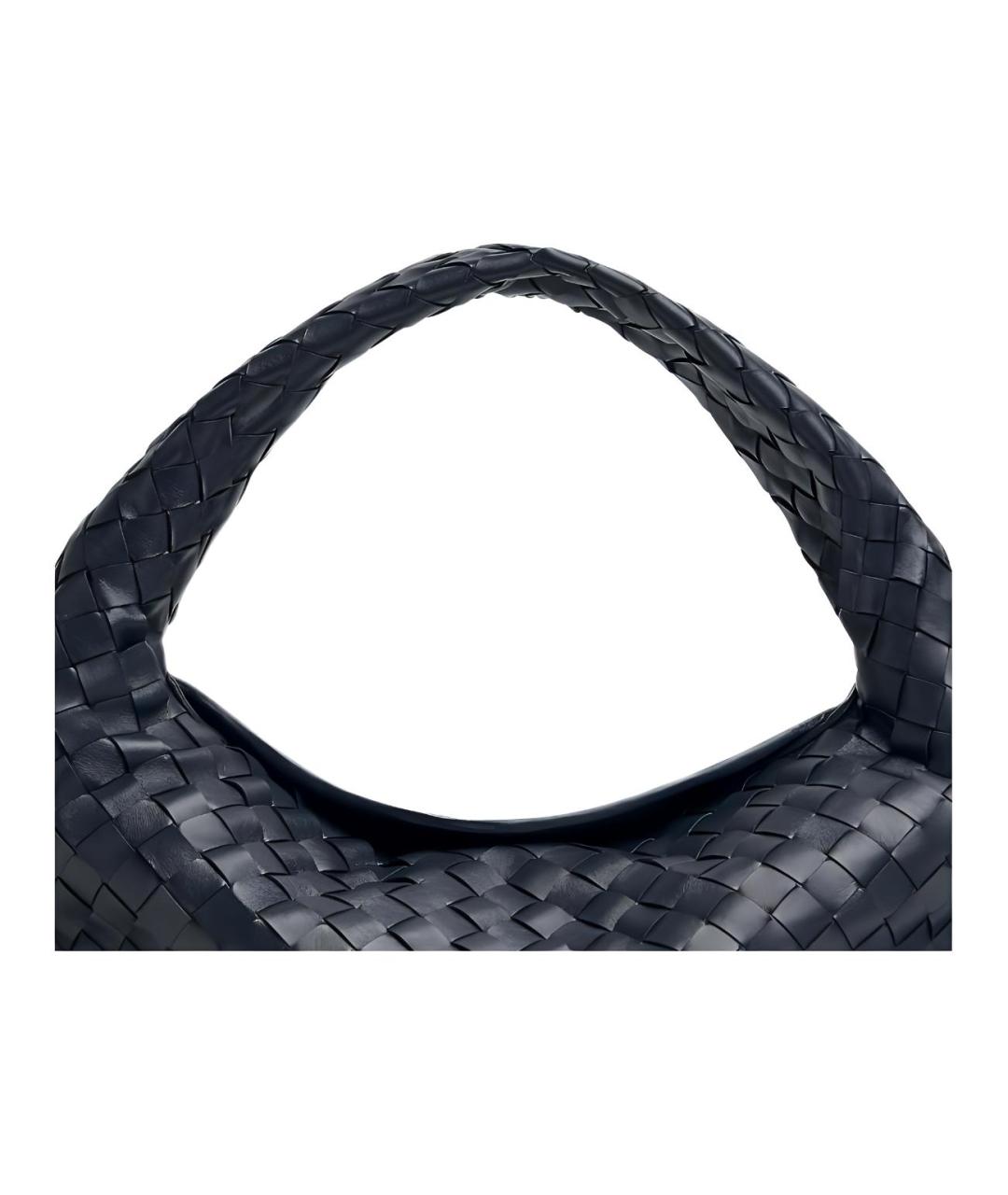 BOTTEGA VENETA Черная кожаная сумка через плечо, фото 5
