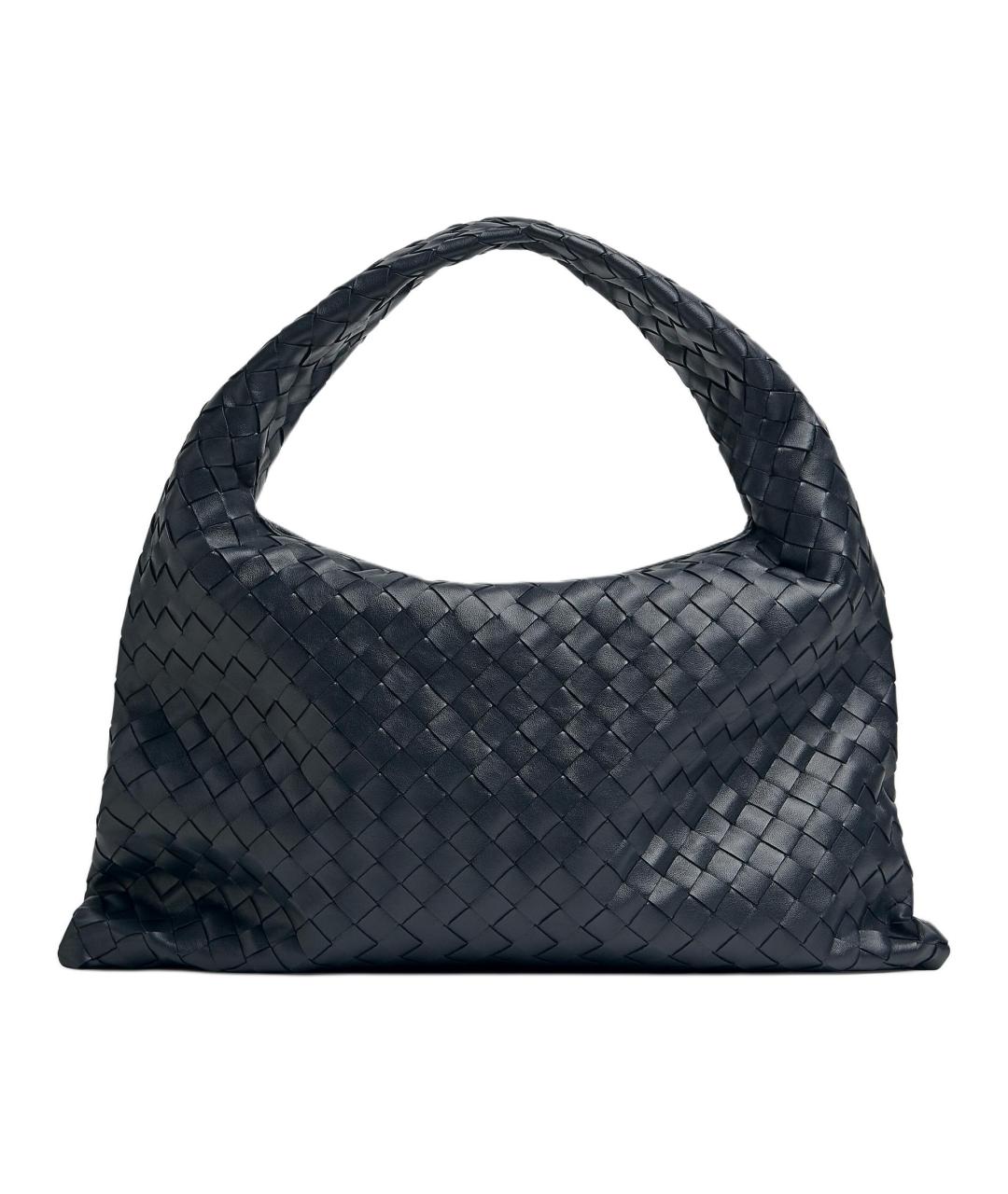 BOTTEGA VENETA Черная кожаная сумка через плечо, фото 3