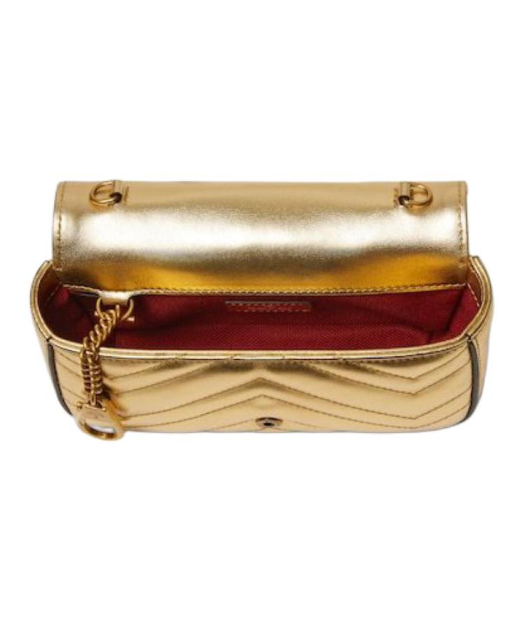 GUCCI Золотая сумка через плечо, фото 5