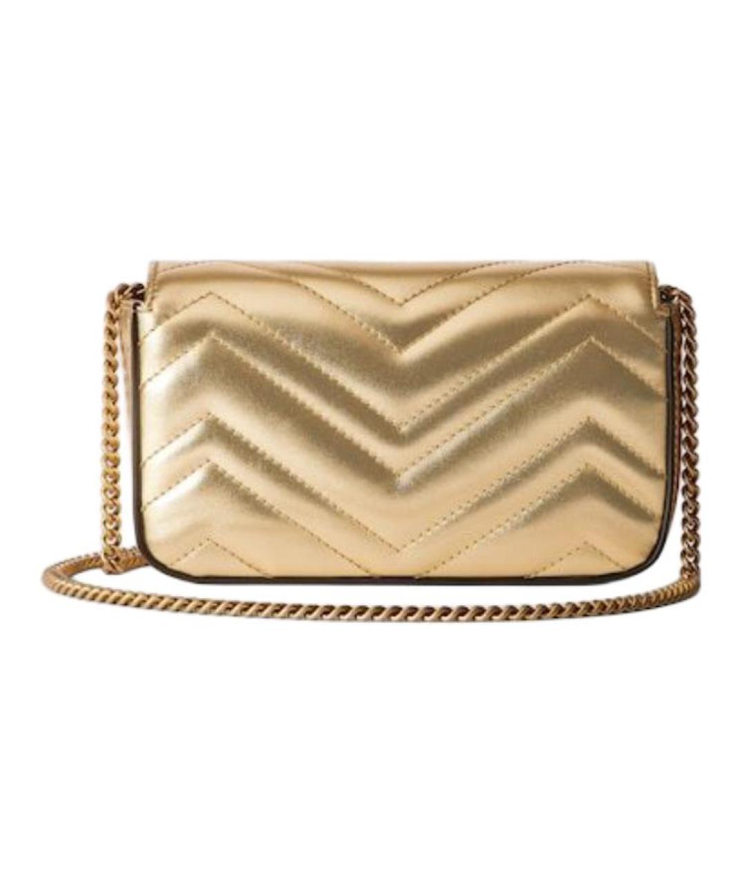 GUCCI Золотая сумка через плечо, фото 4