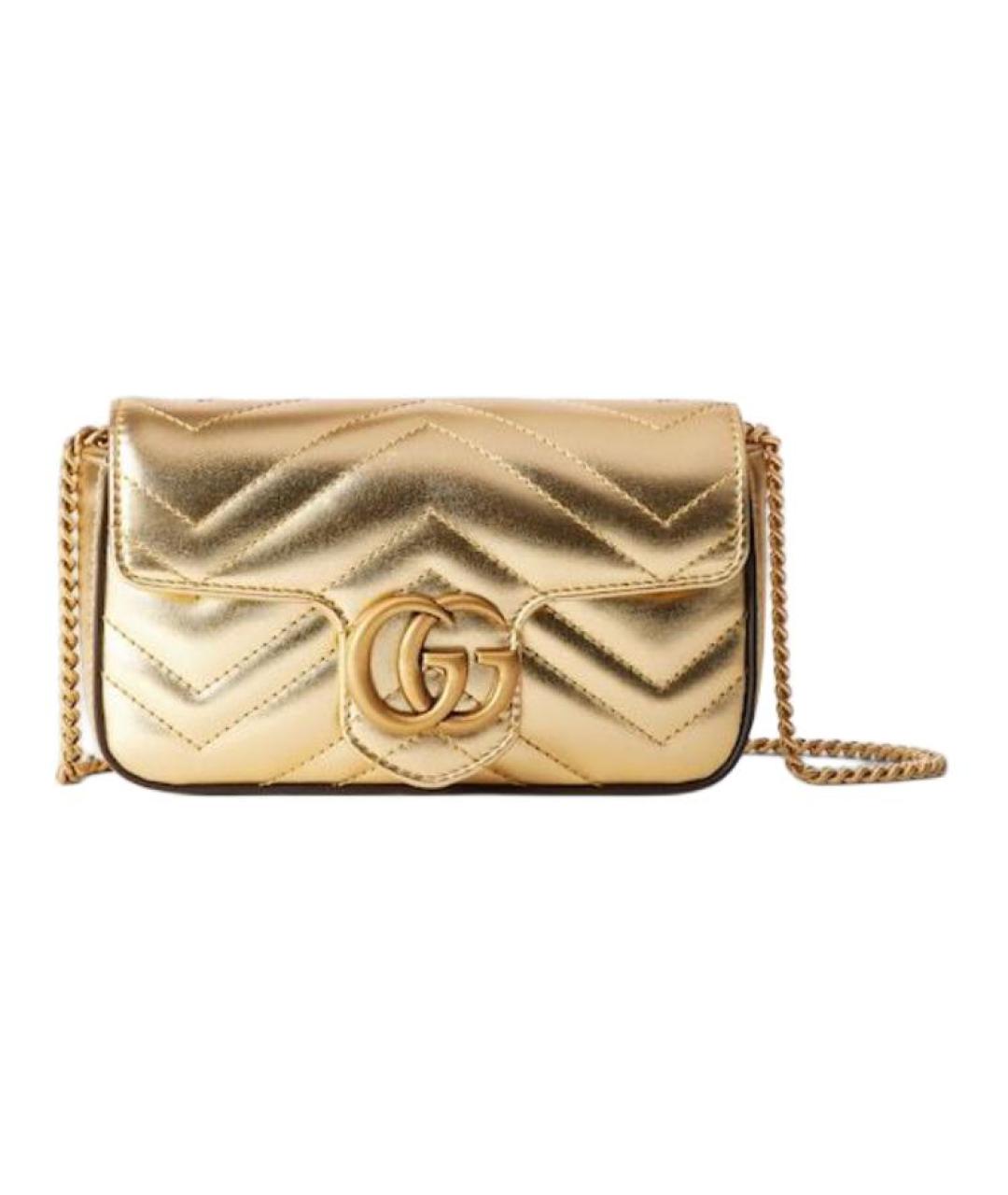 GUCCI Золотая сумка через плечо, фото 1