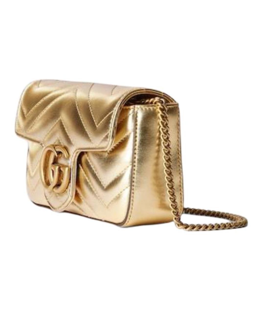 GUCCI Золотая сумка через плечо, фото 2