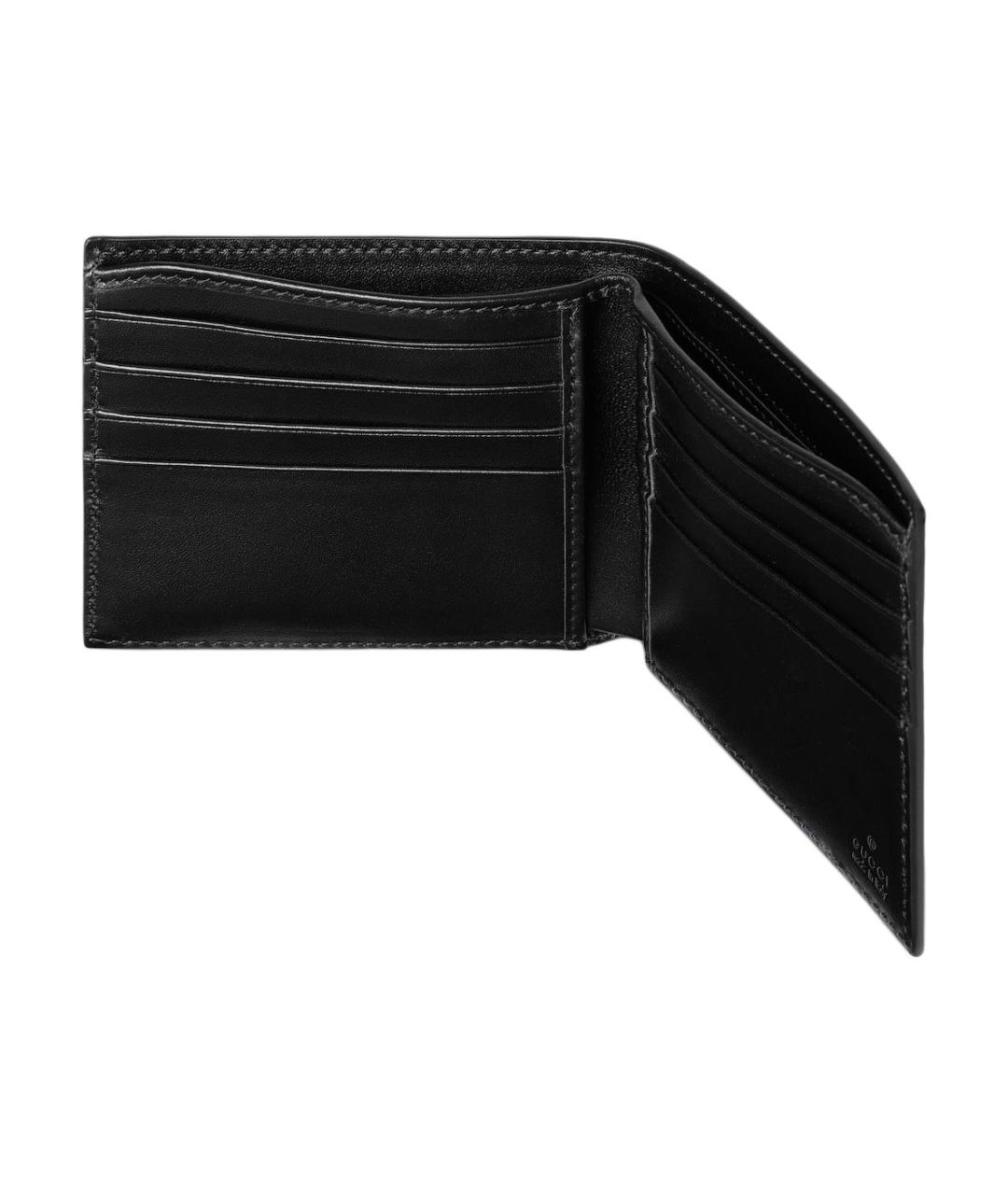 GUCCI Черный кожаный кошелек, фото 5