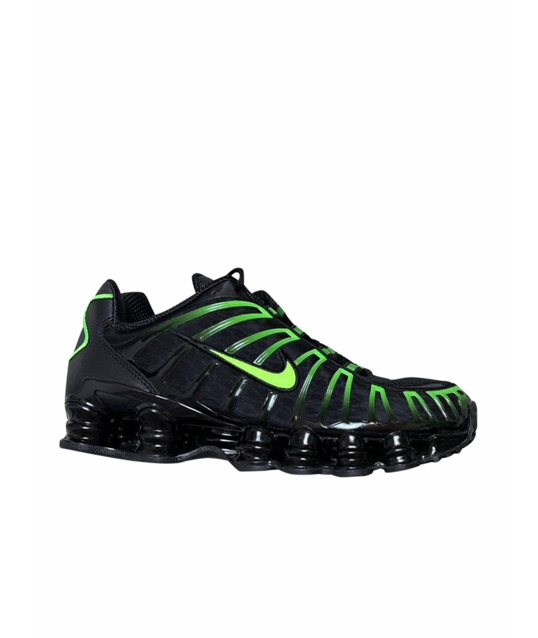 NIKE Черные текстильные низкие кроссовки / кеды, фото 1