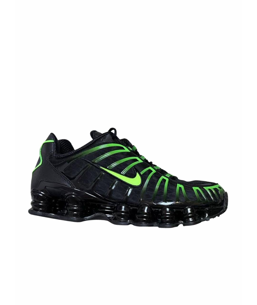 NIKE Черные текстильные низкие кроссовки / кеды, фото 6