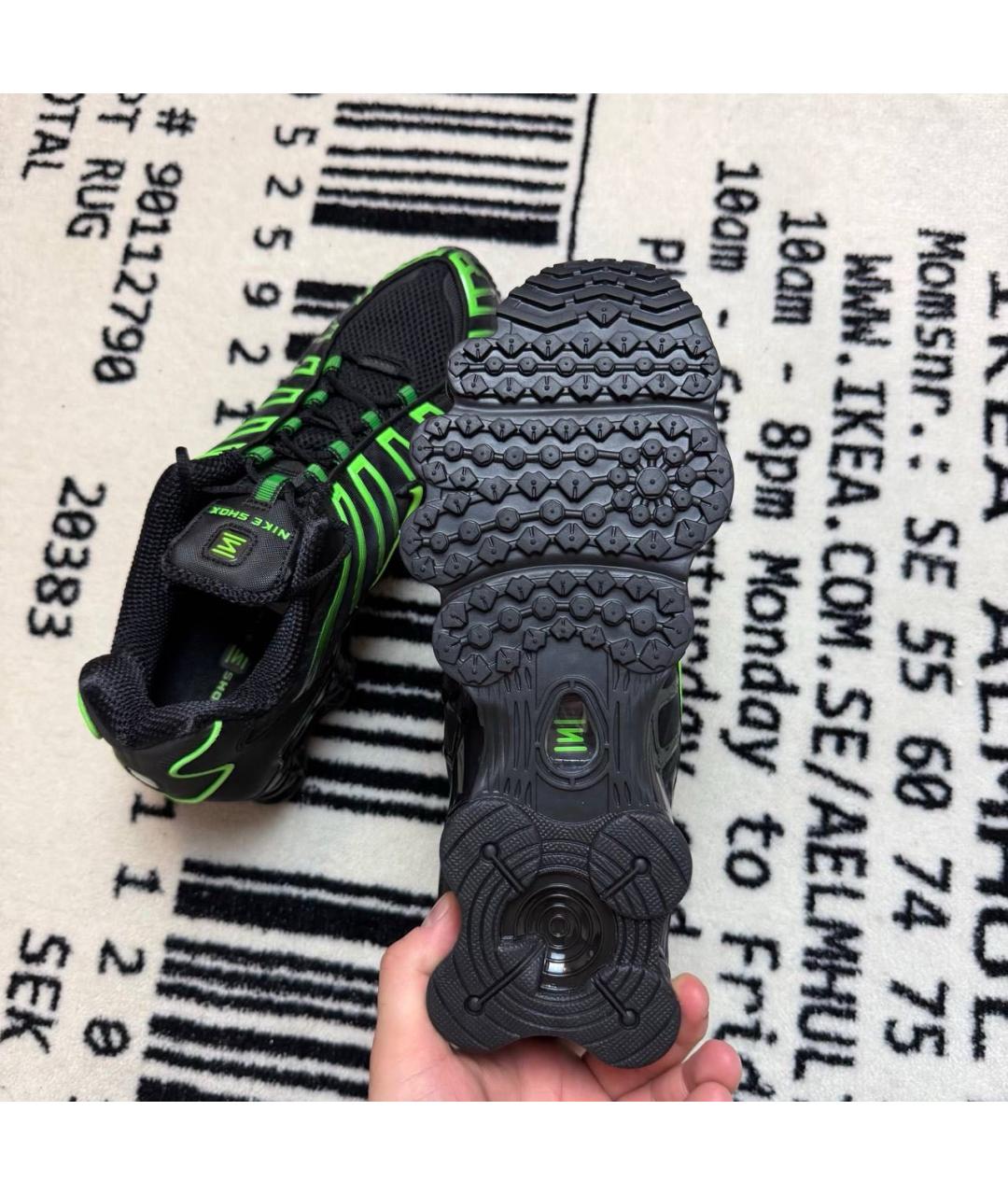 NIKE Черные текстильные низкие кроссовки / кеды, фото 5