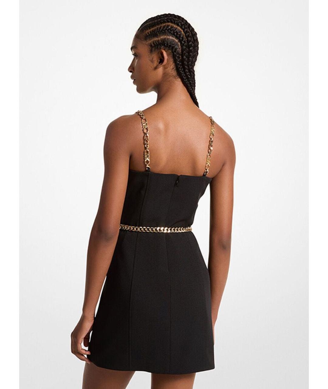 MICHAEL MICHAEL KORS Черное полиэстеровое коктейльное платье, фото 2