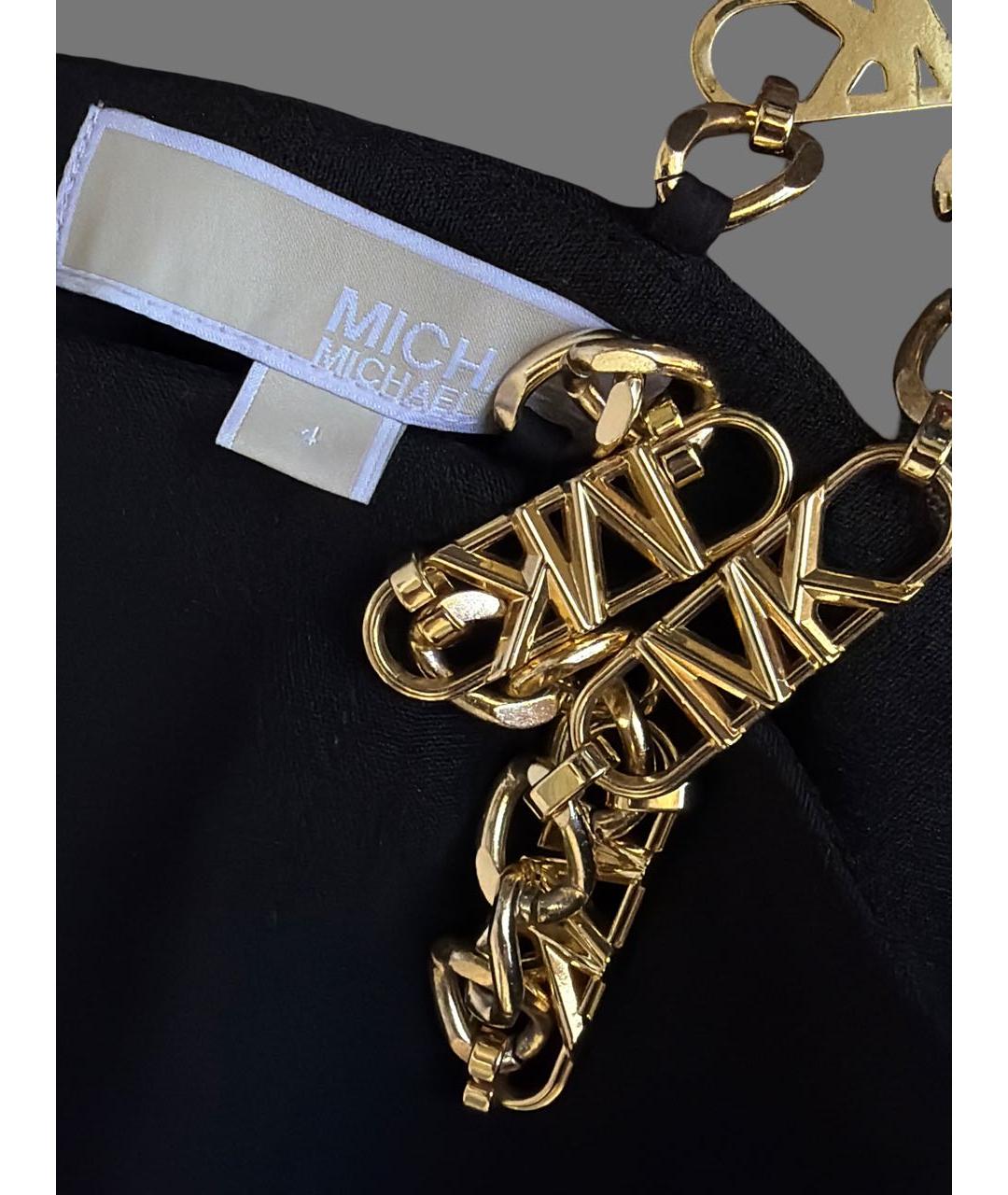 MICHAEL MICHAEL KORS Черное полиэстеровое коктейльное платье, фото 3