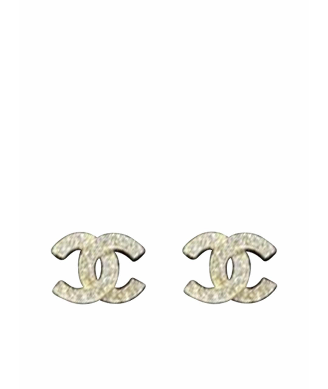 CHANEL Серебряные металлические серьги, фото 1