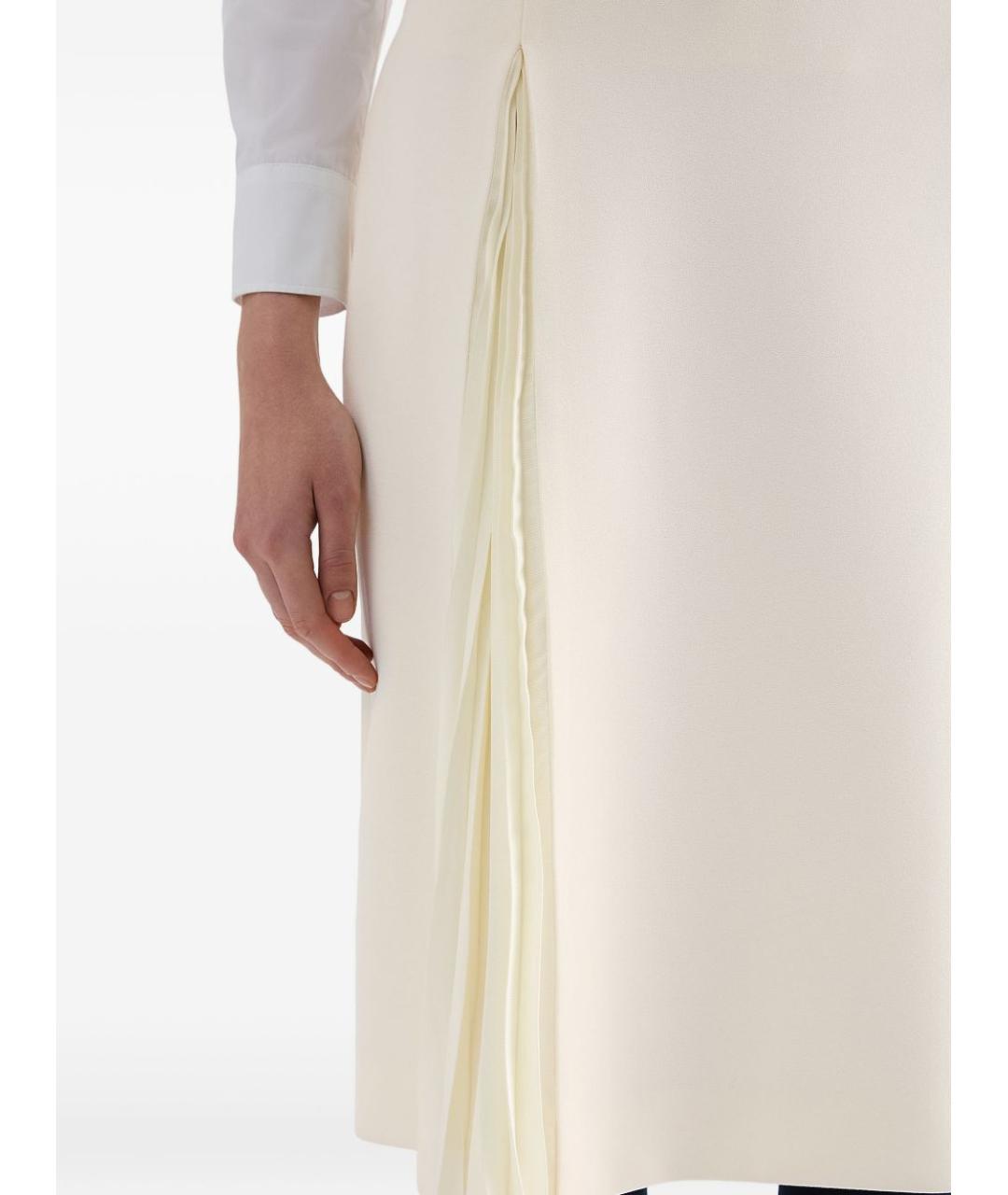 JIL SANDER Белая юбка миди, фото 2